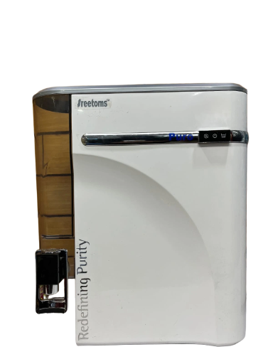Sreetom RO PURE 4 in 1 Copper RO Water Purifier with 10 Stage Purification Filtration, UV, UF, TDS Adjuster and 12 Liter Large Storage Tank, Suitable for all type of water supply