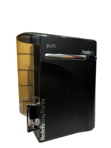 Sreetom RO PURE Black 4 in 1 Copper RO Water Purifier with 10 Stage Purification Filtration, UV, UF, TDS Adjuster and 12 Liter Large Storage Tank, Suitable for all type of water supply