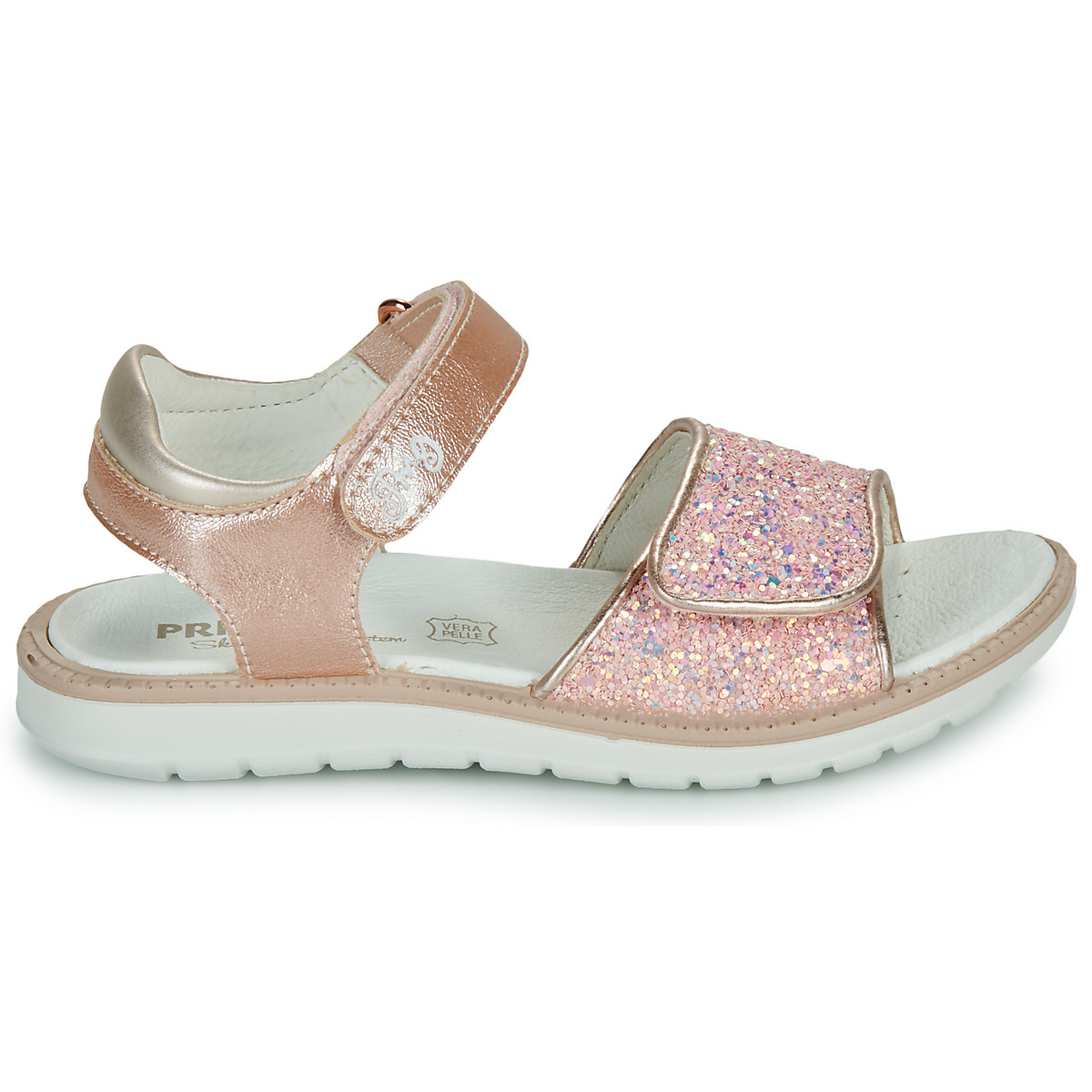 Sandales À Paillettes Rose