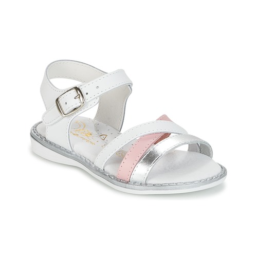 Sandale en cuir blanc 