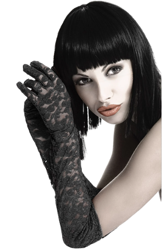 Gants dentelle noir Chilirose 3071