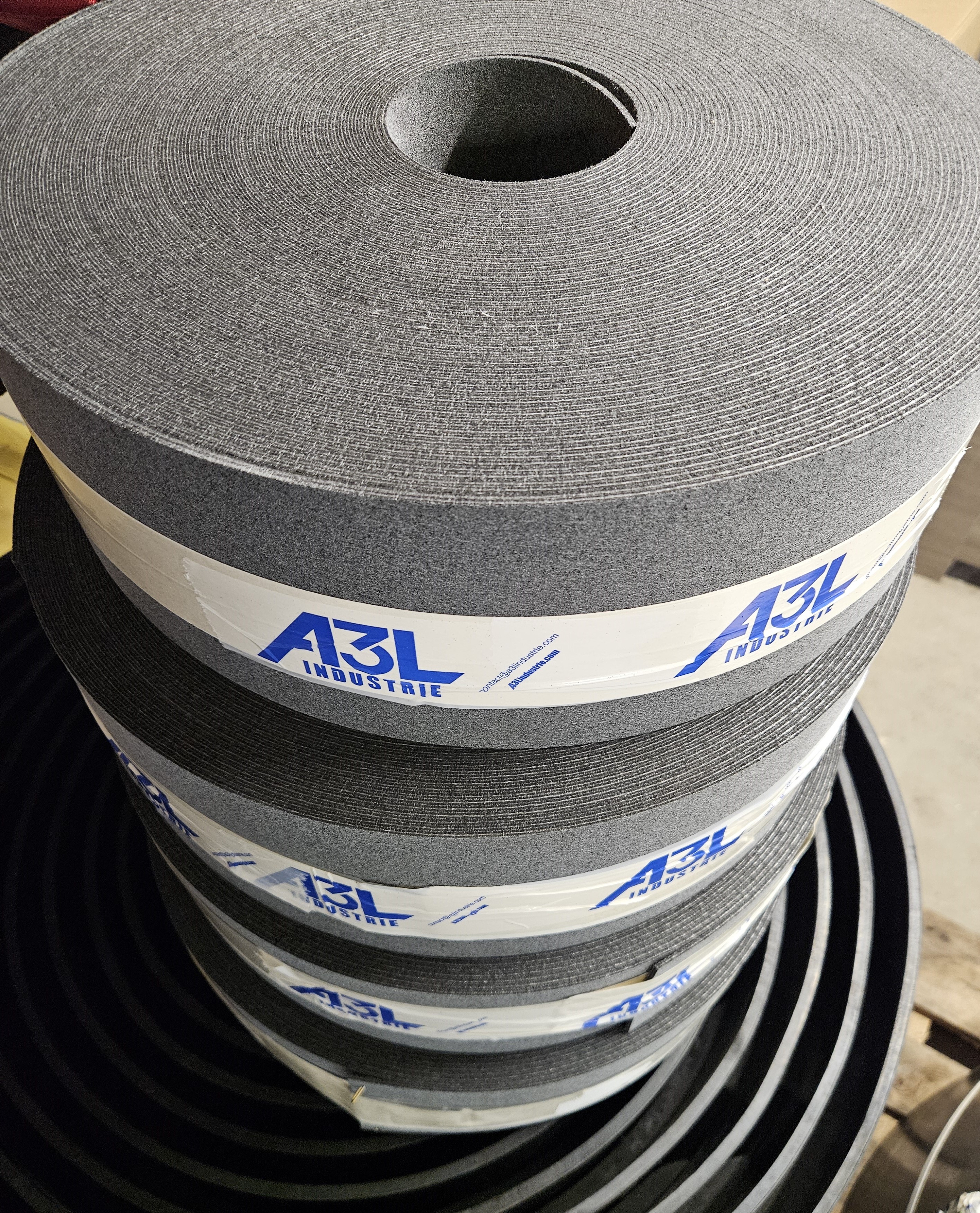 Rouleaux de bavettes en feutre