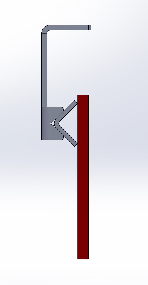 Support 1200 mm fixation pour bavettes de convoyeur à bande