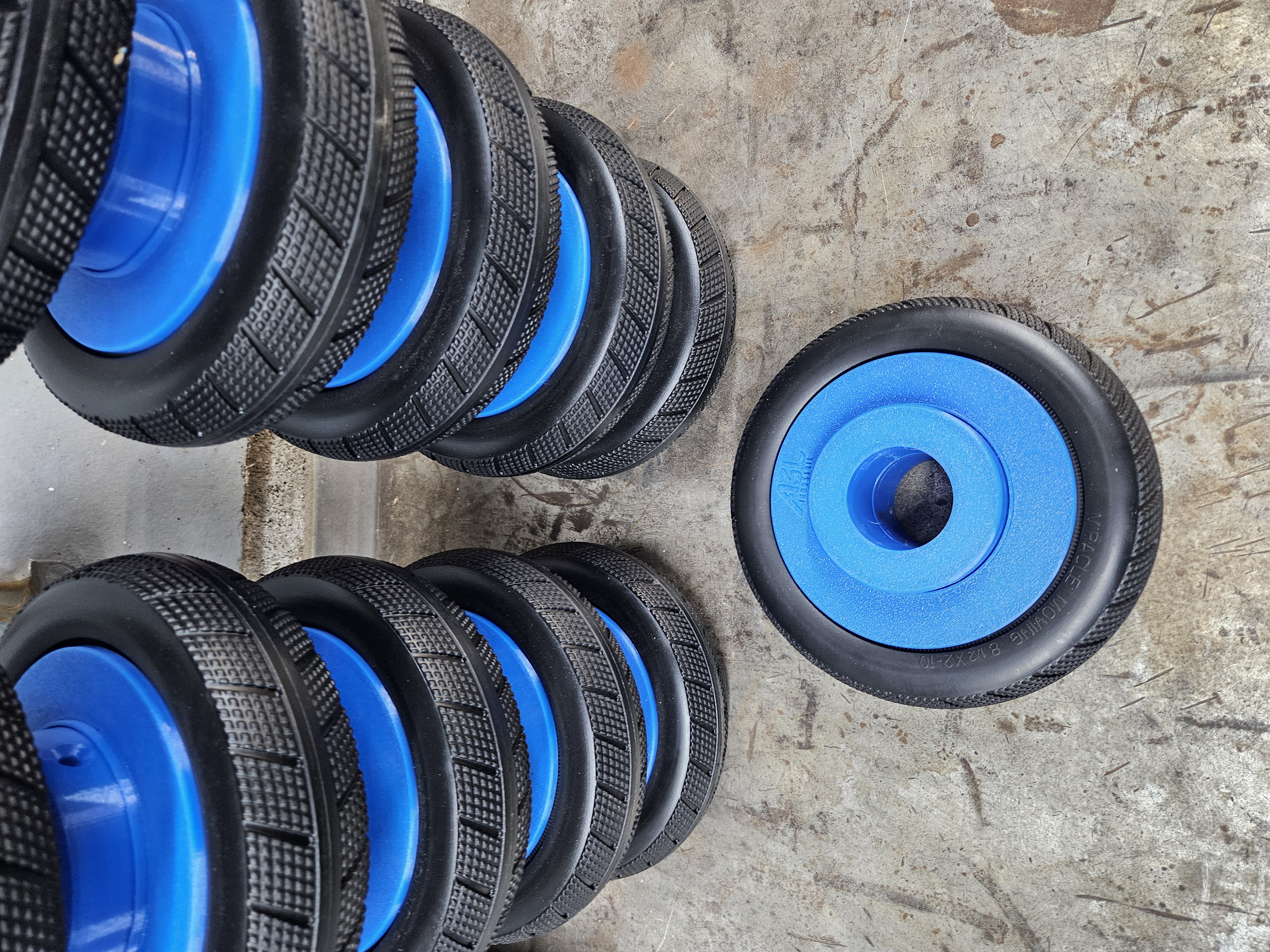 Roues pour retour bandes à tasseaux centre de tri / recyclage