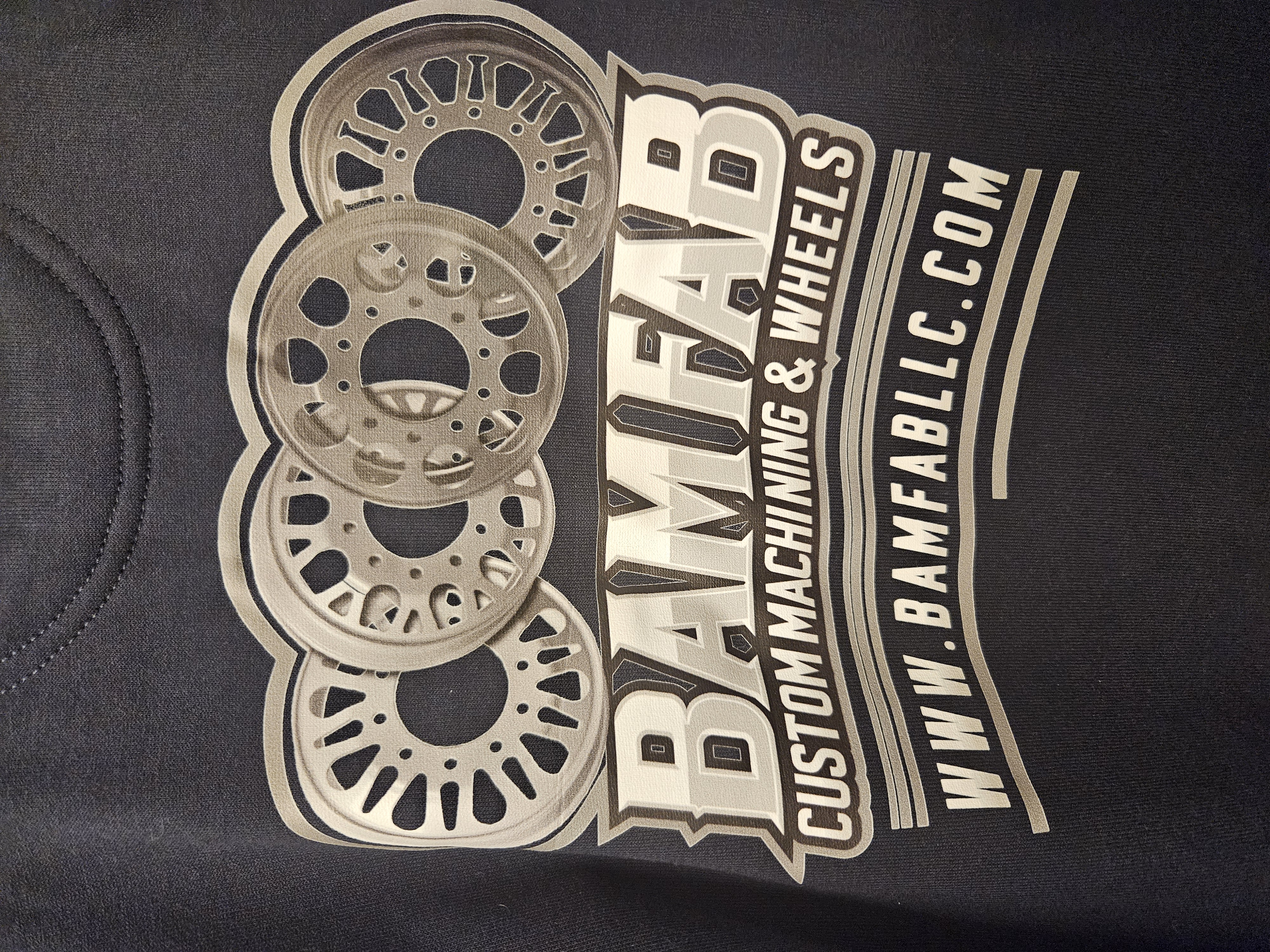 BAMFAB Custom Machining & Wheels Carhartt Heavy Duty Rain Defender Quarter Zip Hooded Sweatshirt