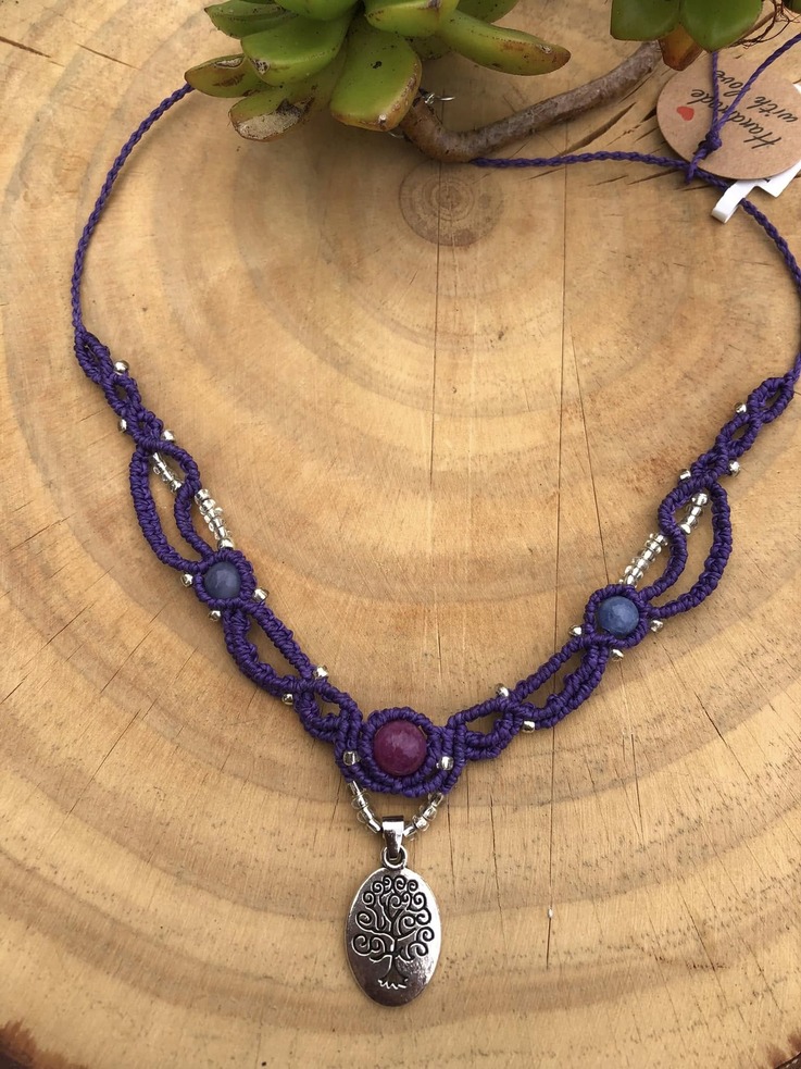Tree of Life Macramé necklace 