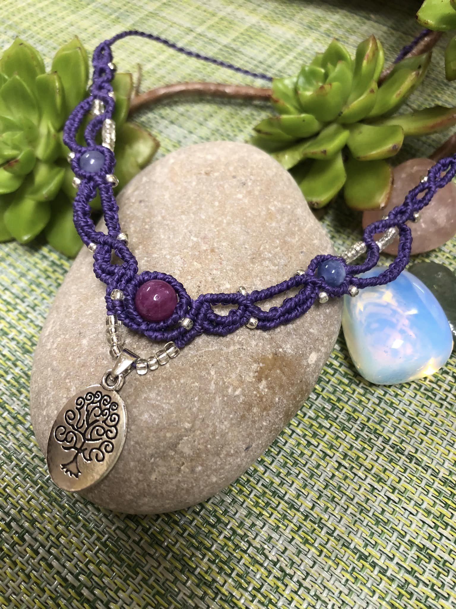 Tree of Life Macramé necklace 