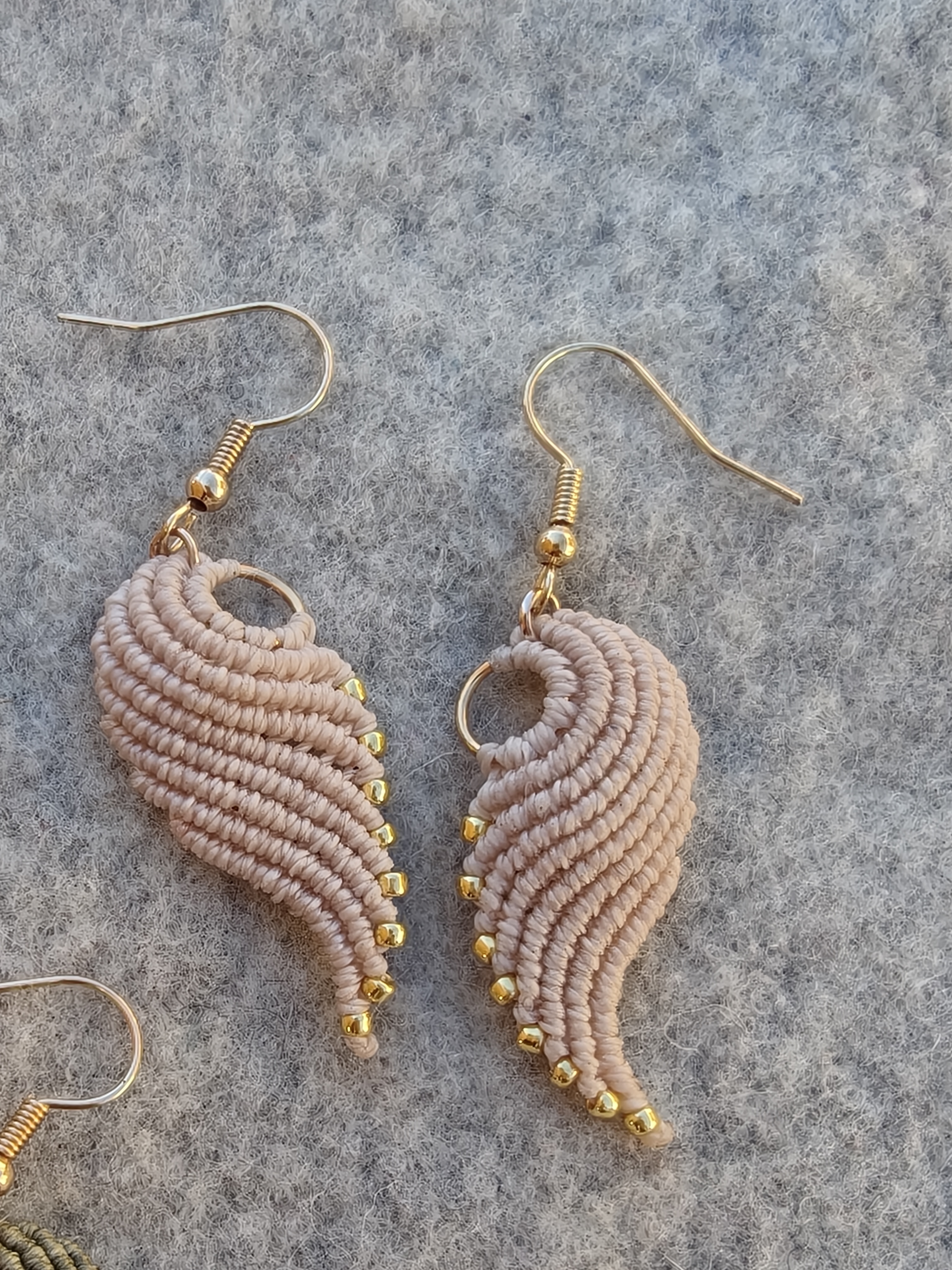 Angel Wing Earrings - White