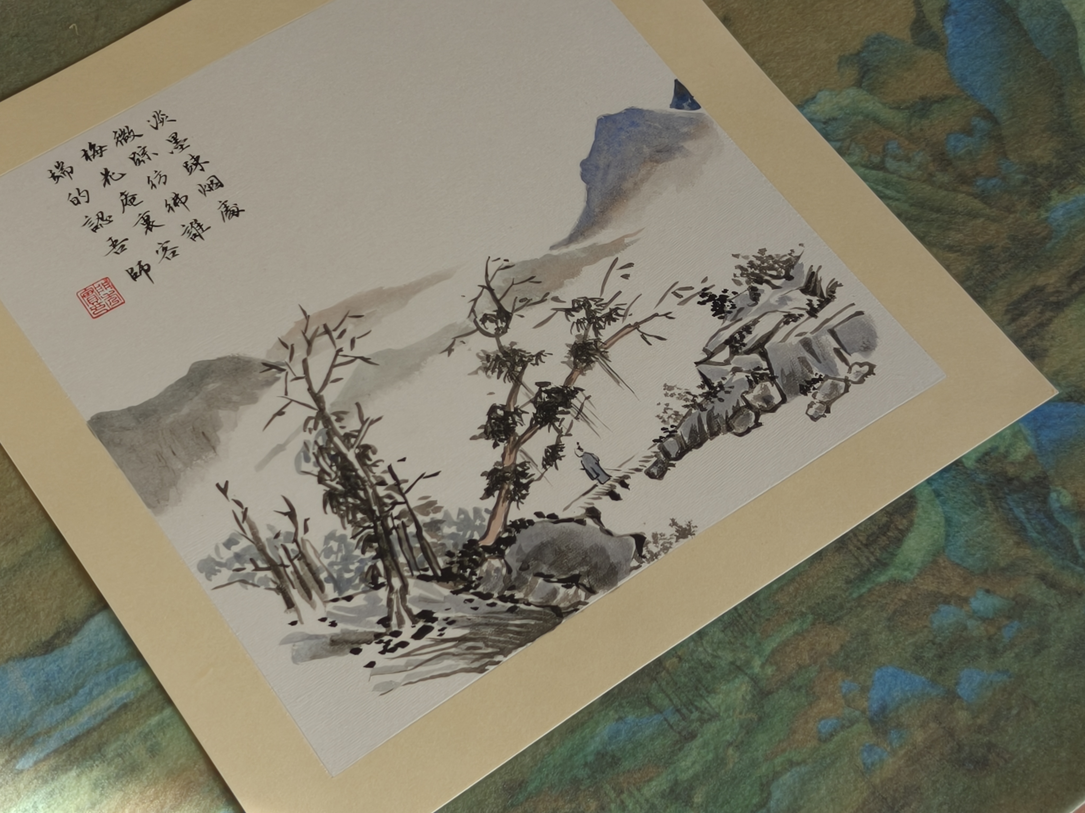Chinese painting with Calligraphy