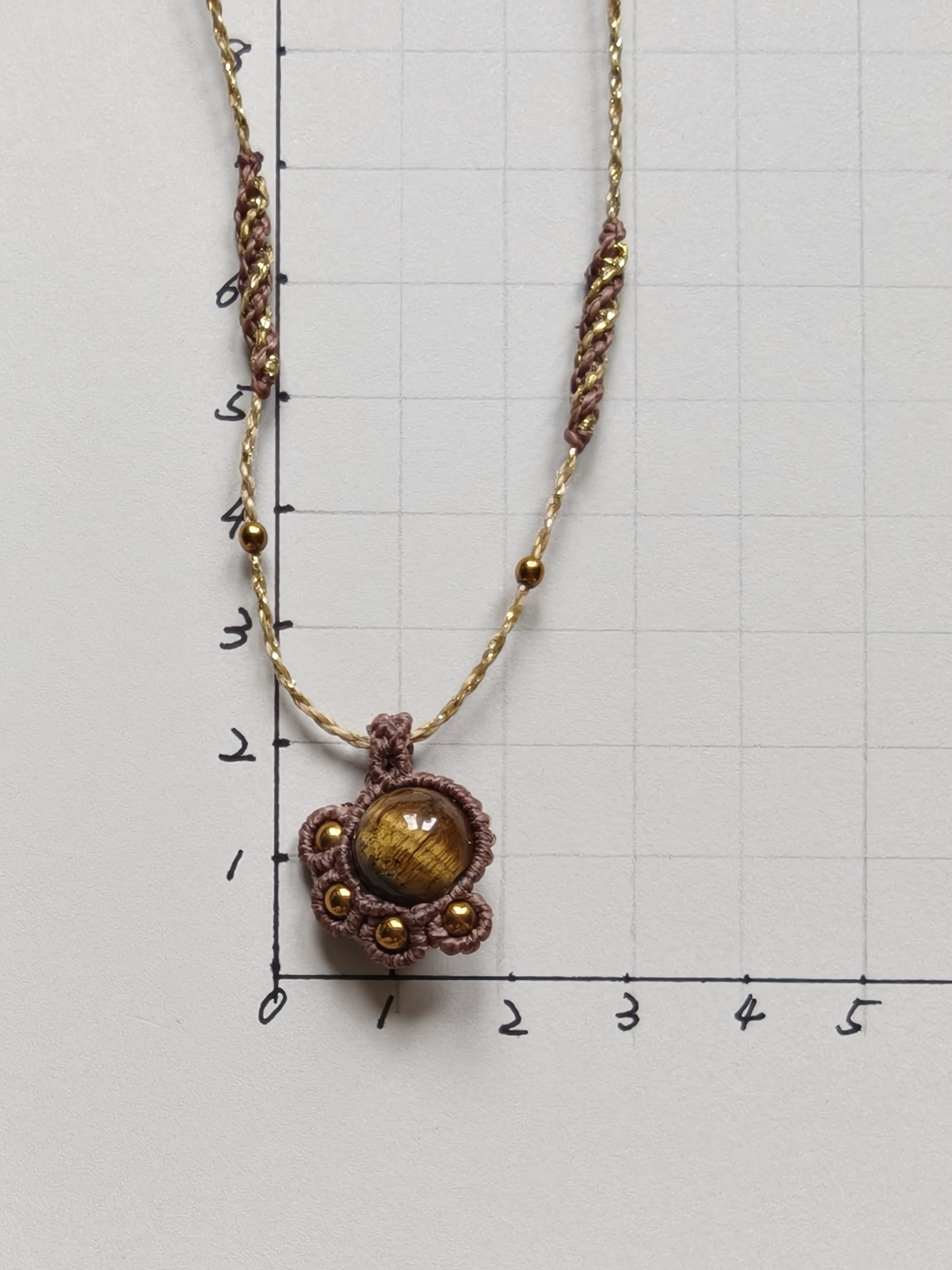 Paw Necklace - Tiger's eye & Hematite