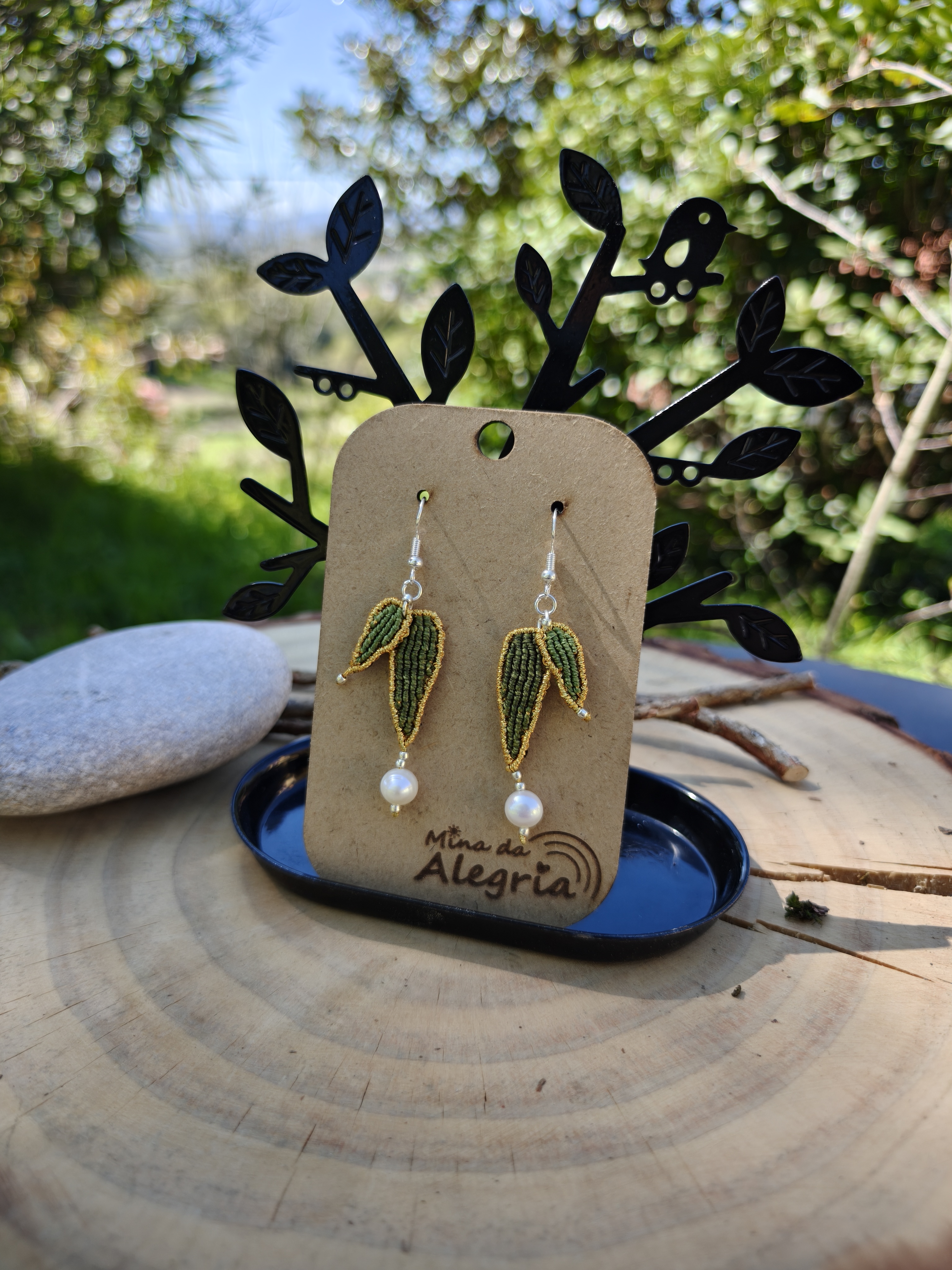 Bamboo Leaf Earrings