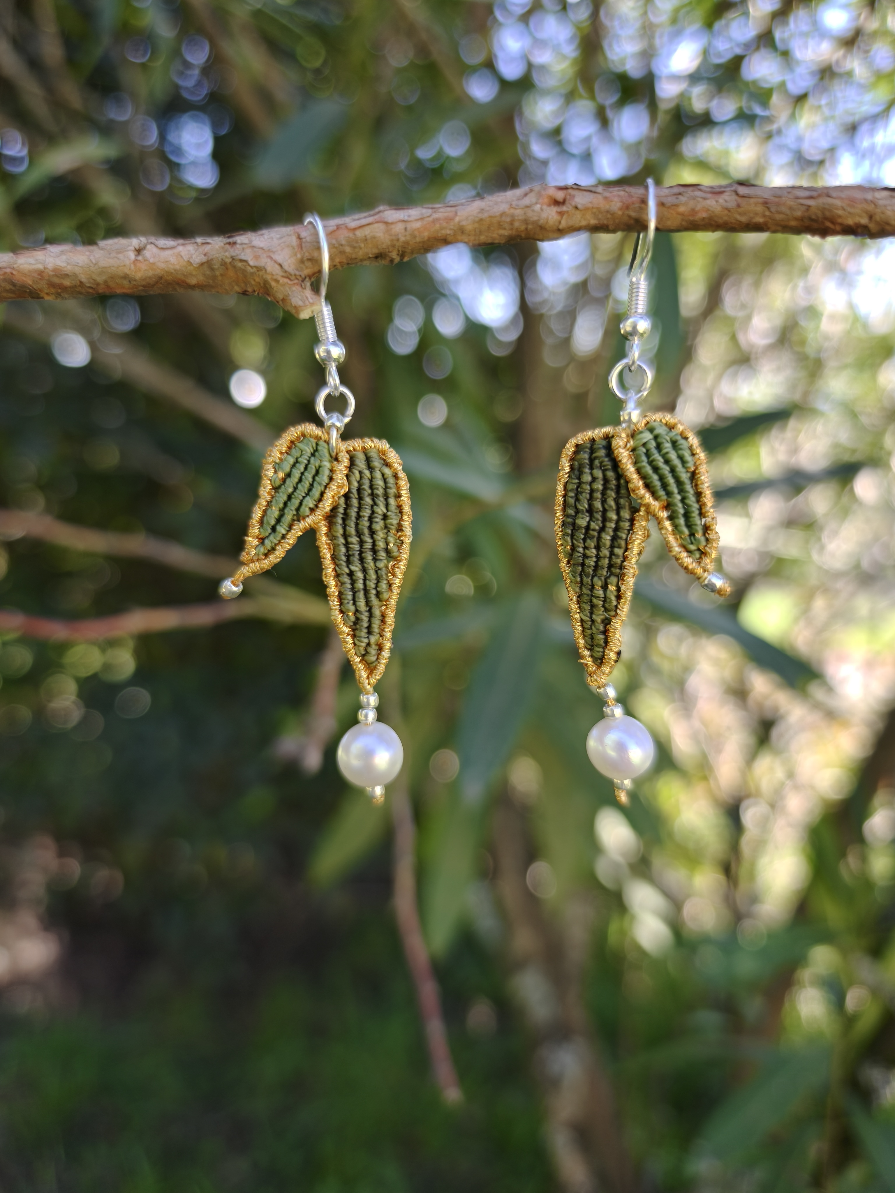 Bamboo Leaf Earrings