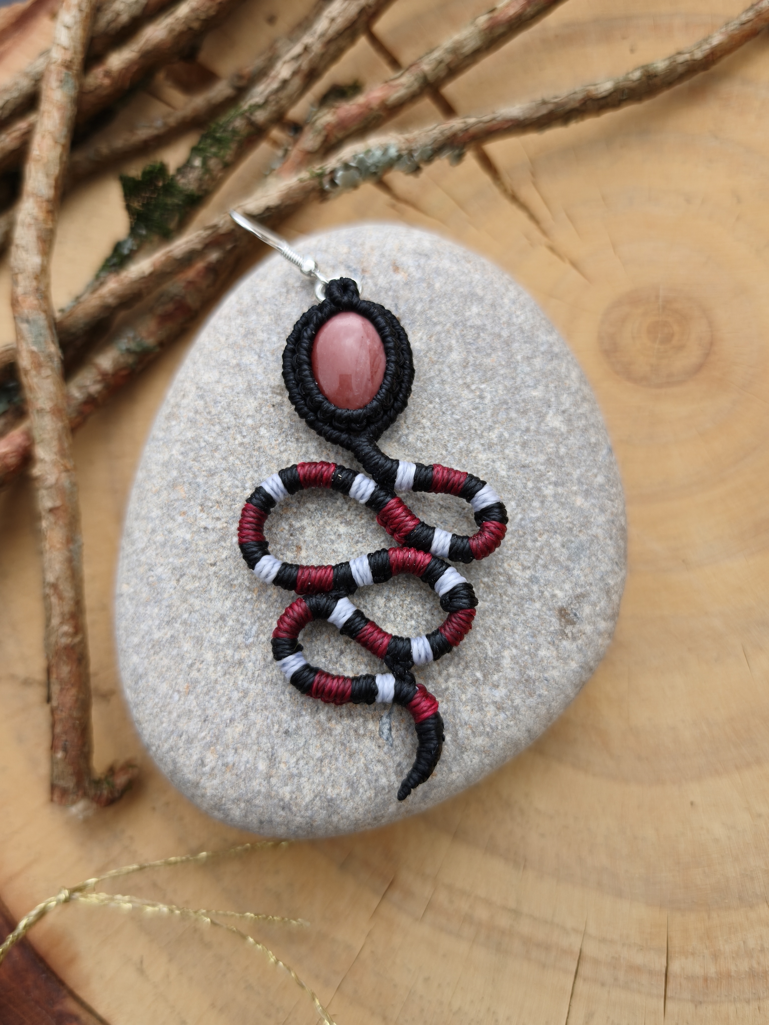 Coral Snake Earrings