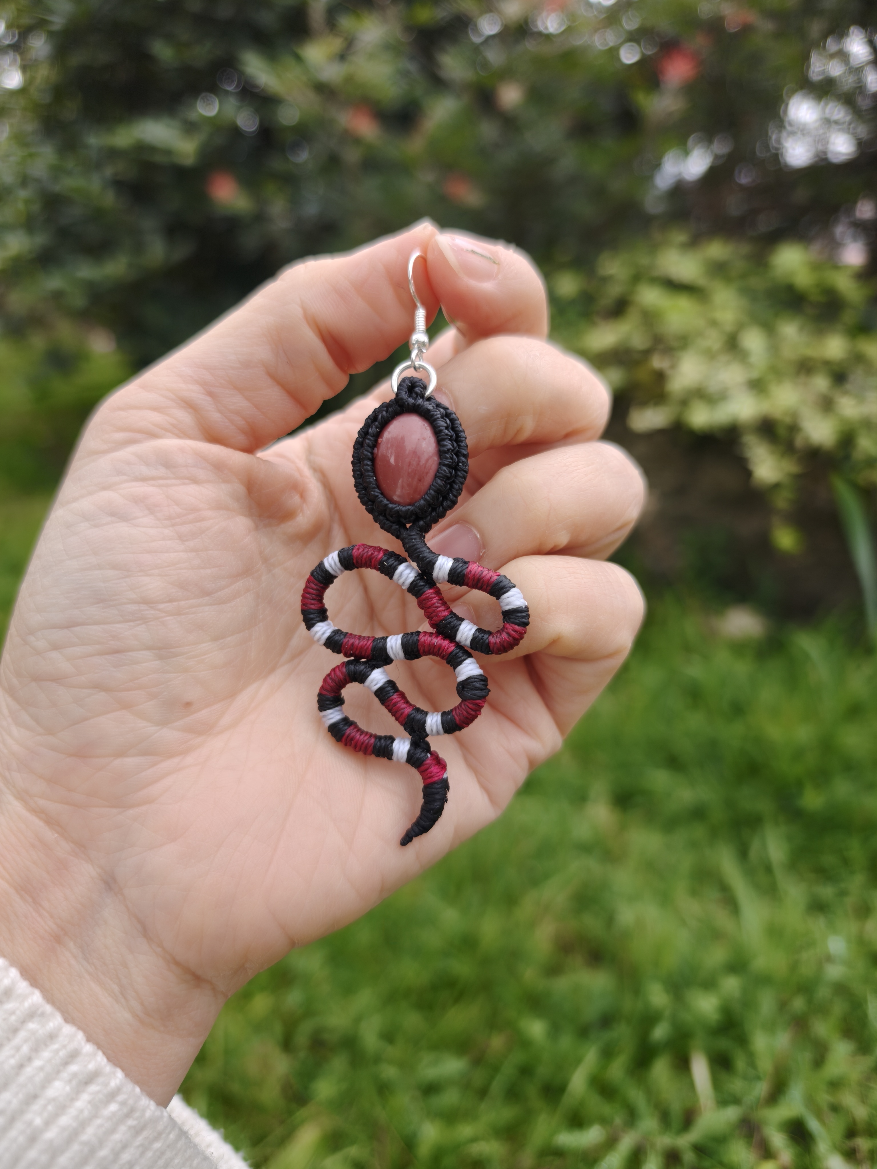Coral Snake Earrings
