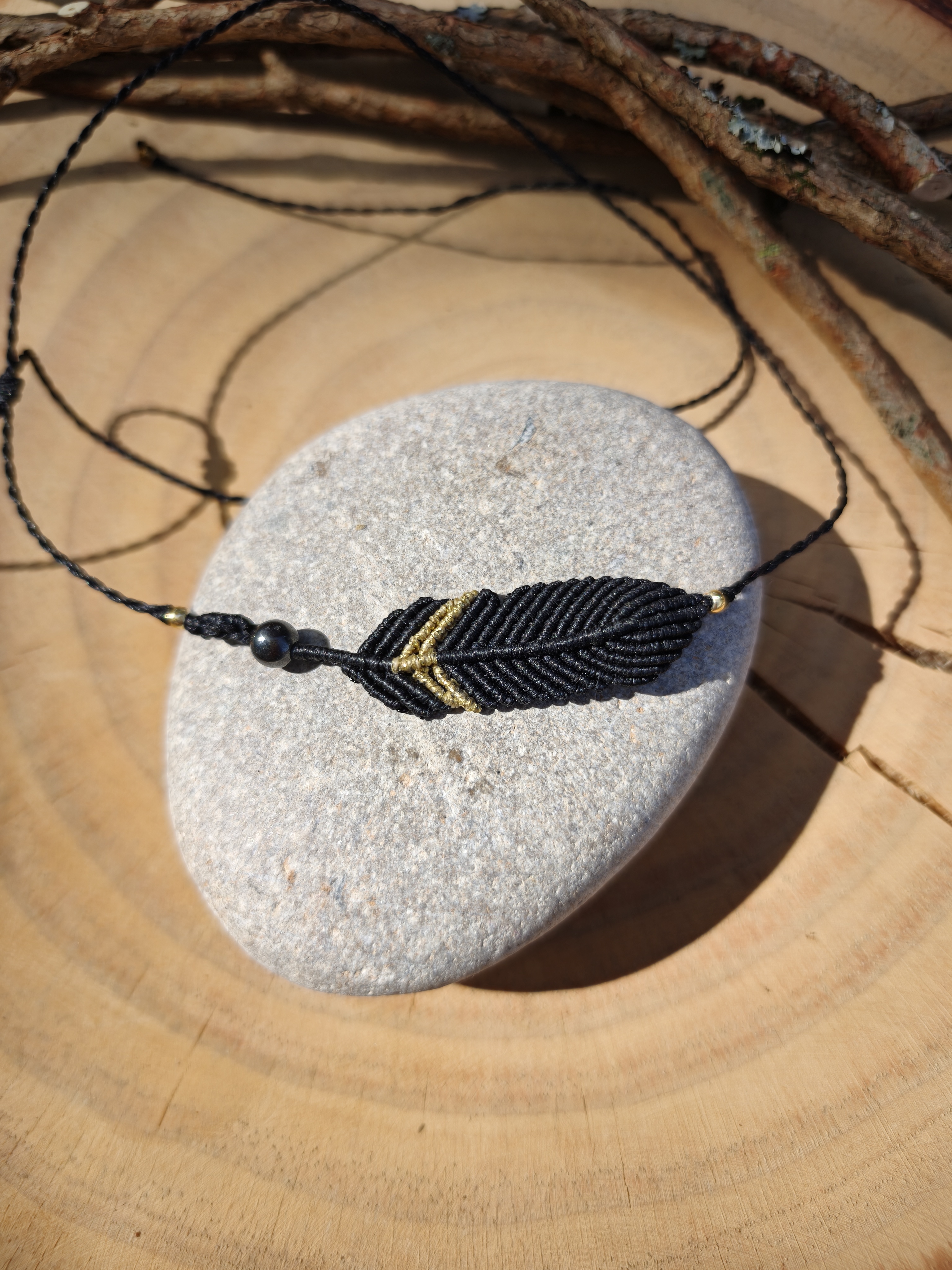 Feather Choker Necklace