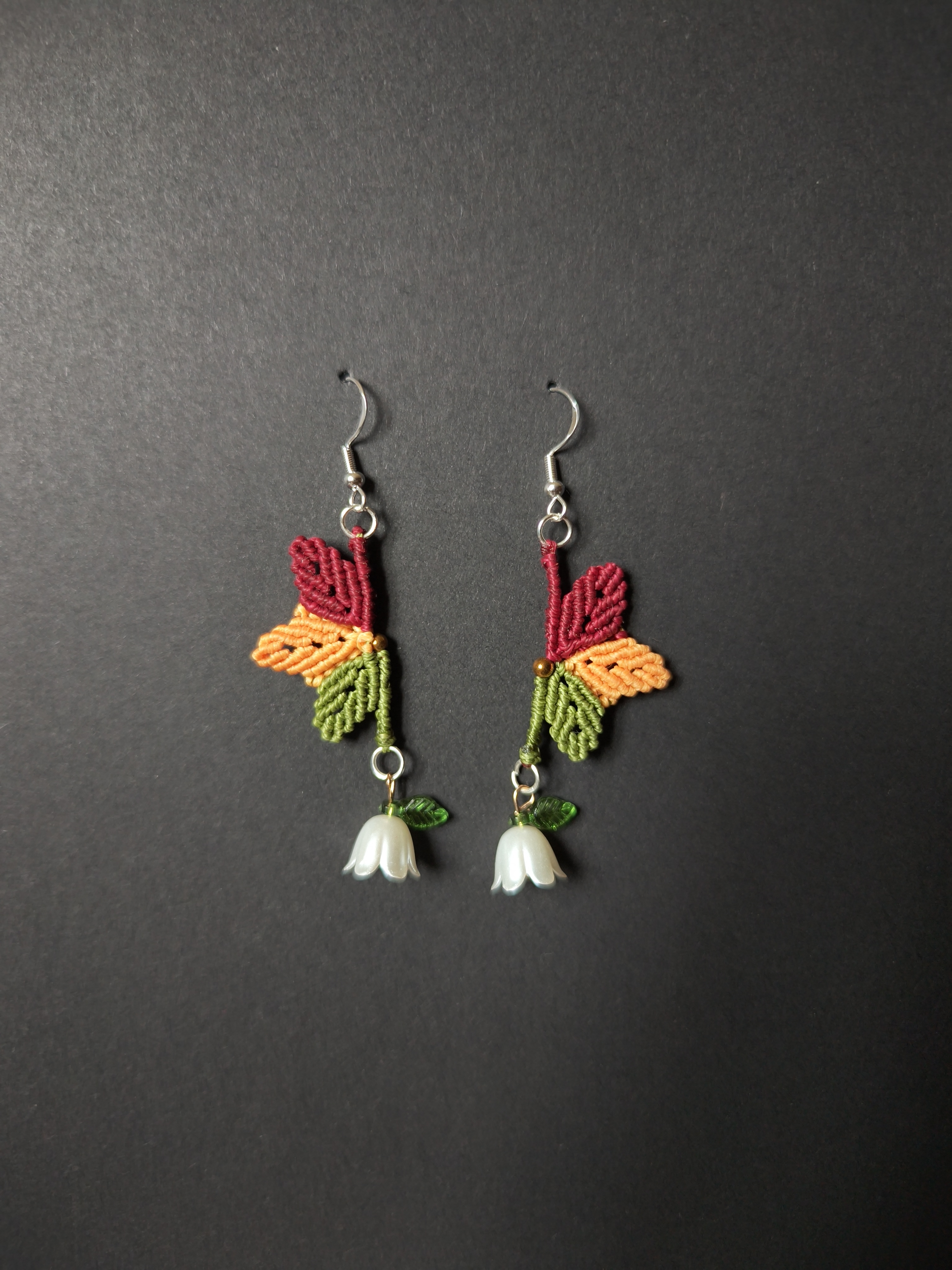 Leaf & Flower Earrings