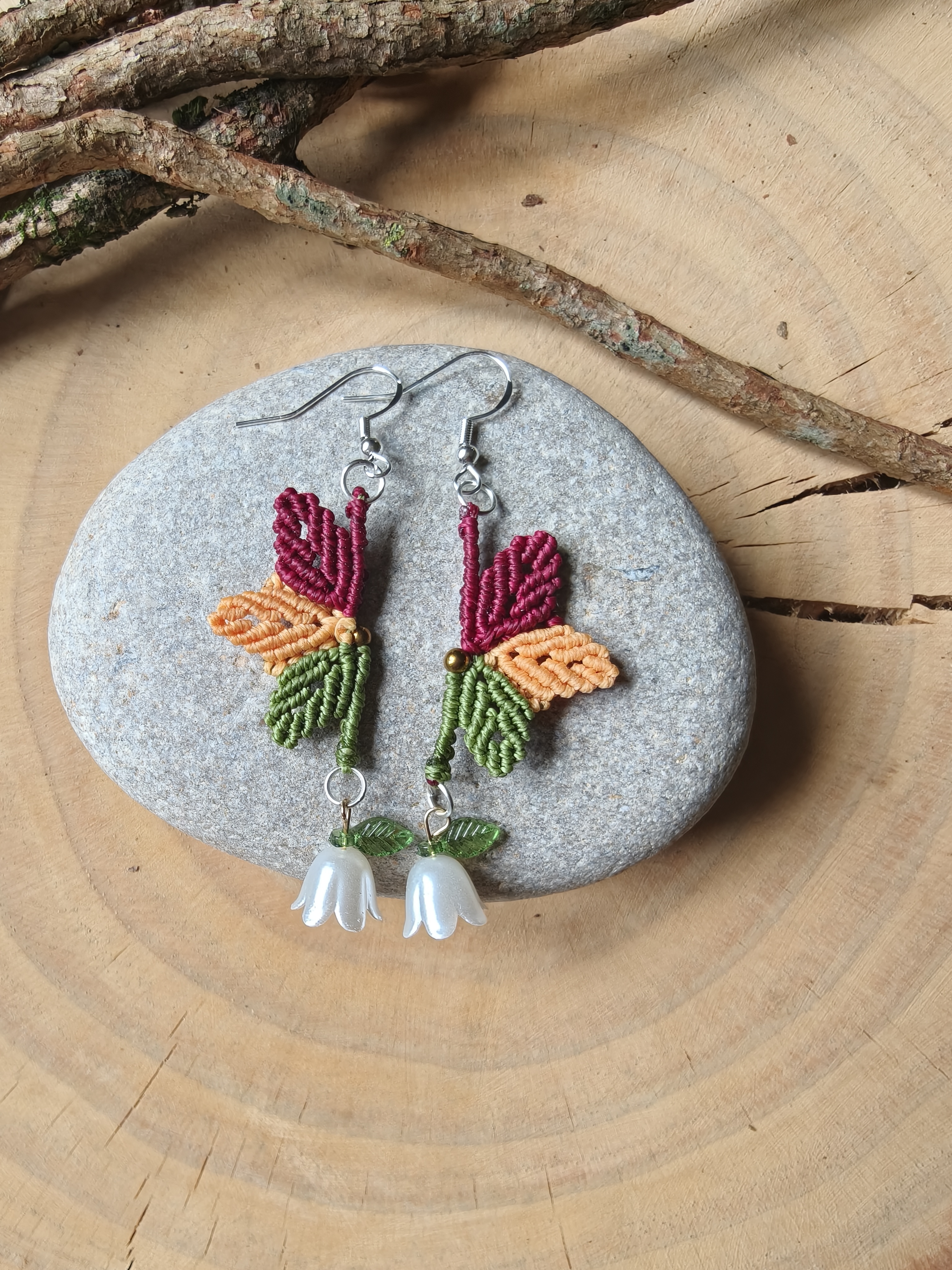 Leaf & Flower Earrings