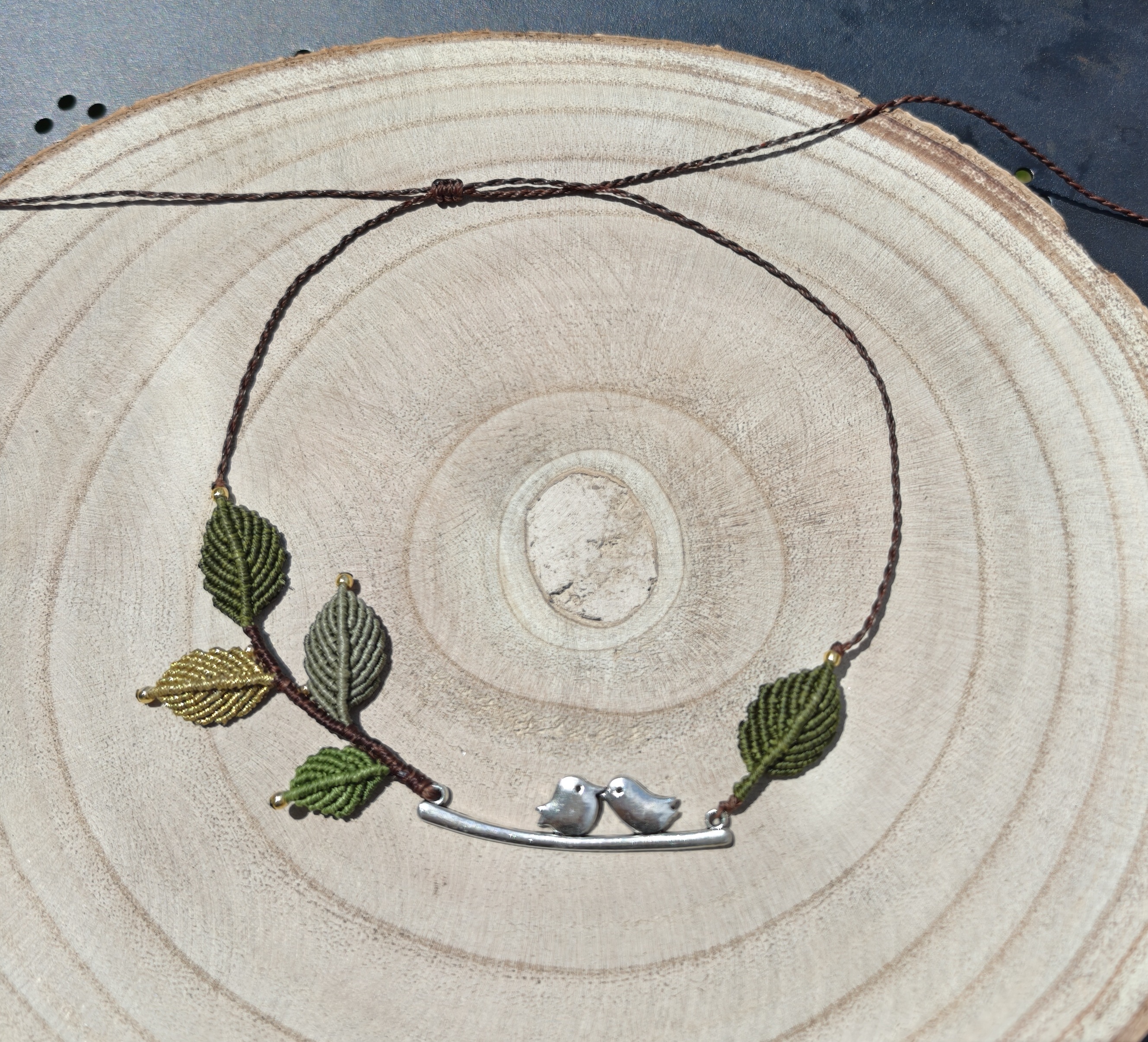 Whispering bird necklace - Spring