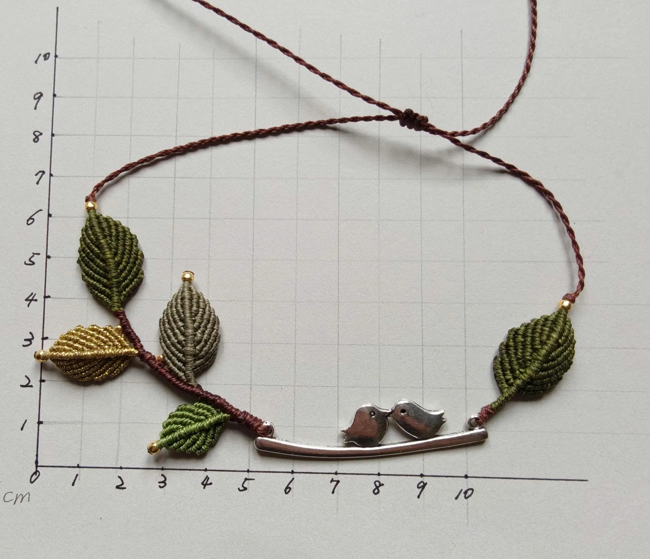 Whispering bird necklace - Spring