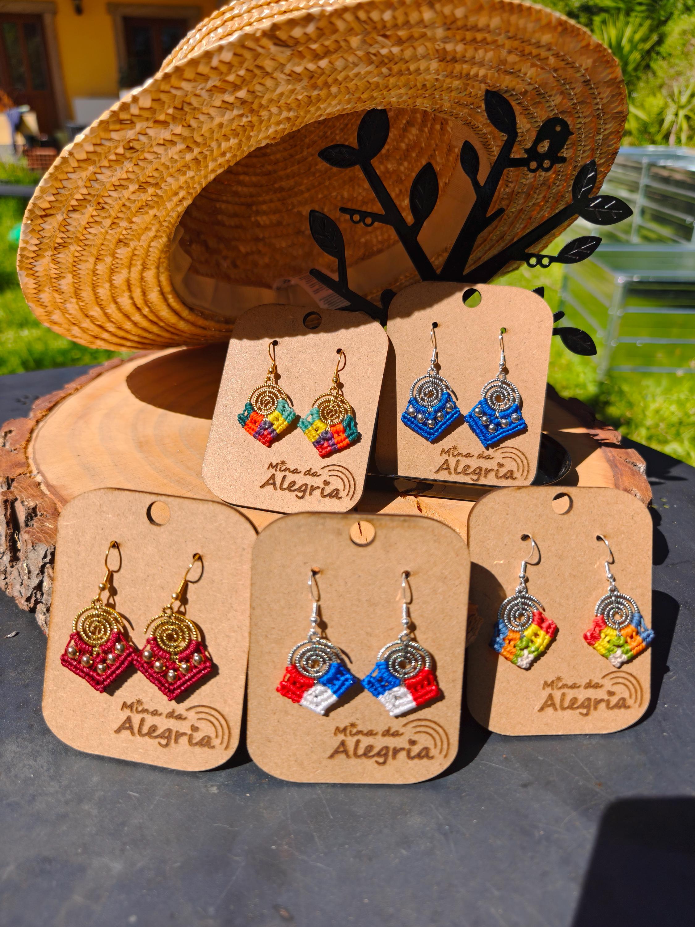 Macrame Spiral earrings