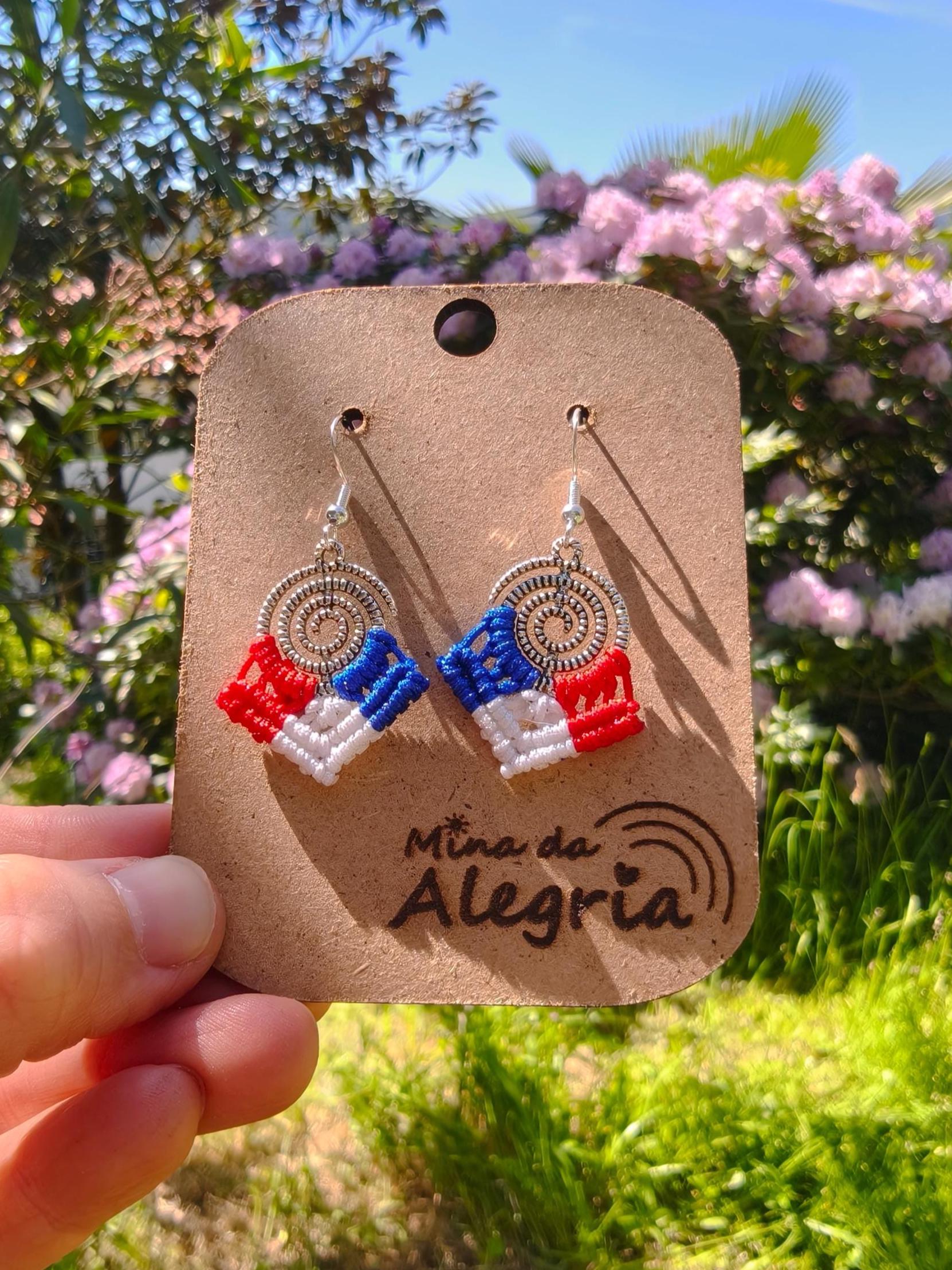 Macrame Spiral earrings