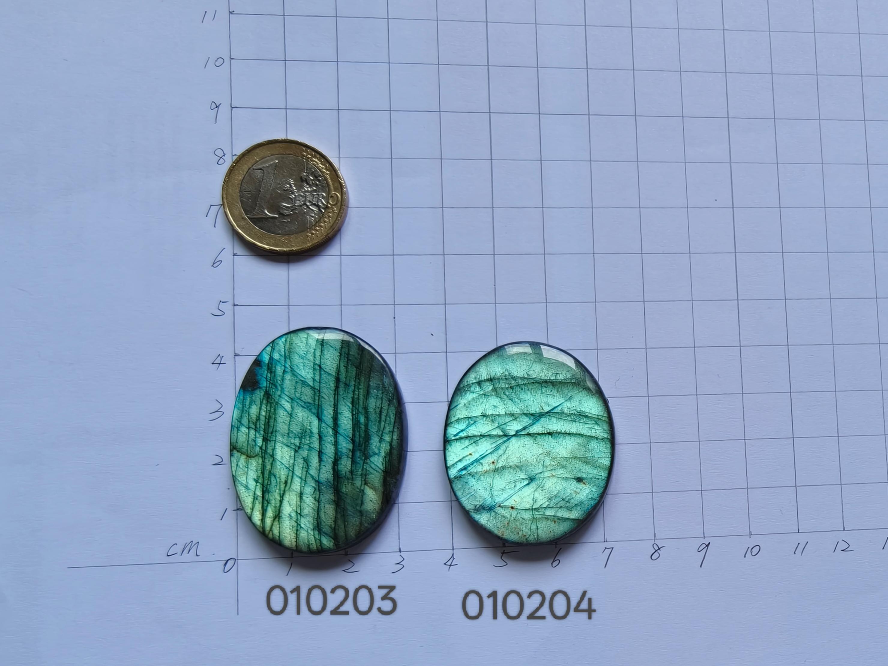 Large green Labradorite cabochon