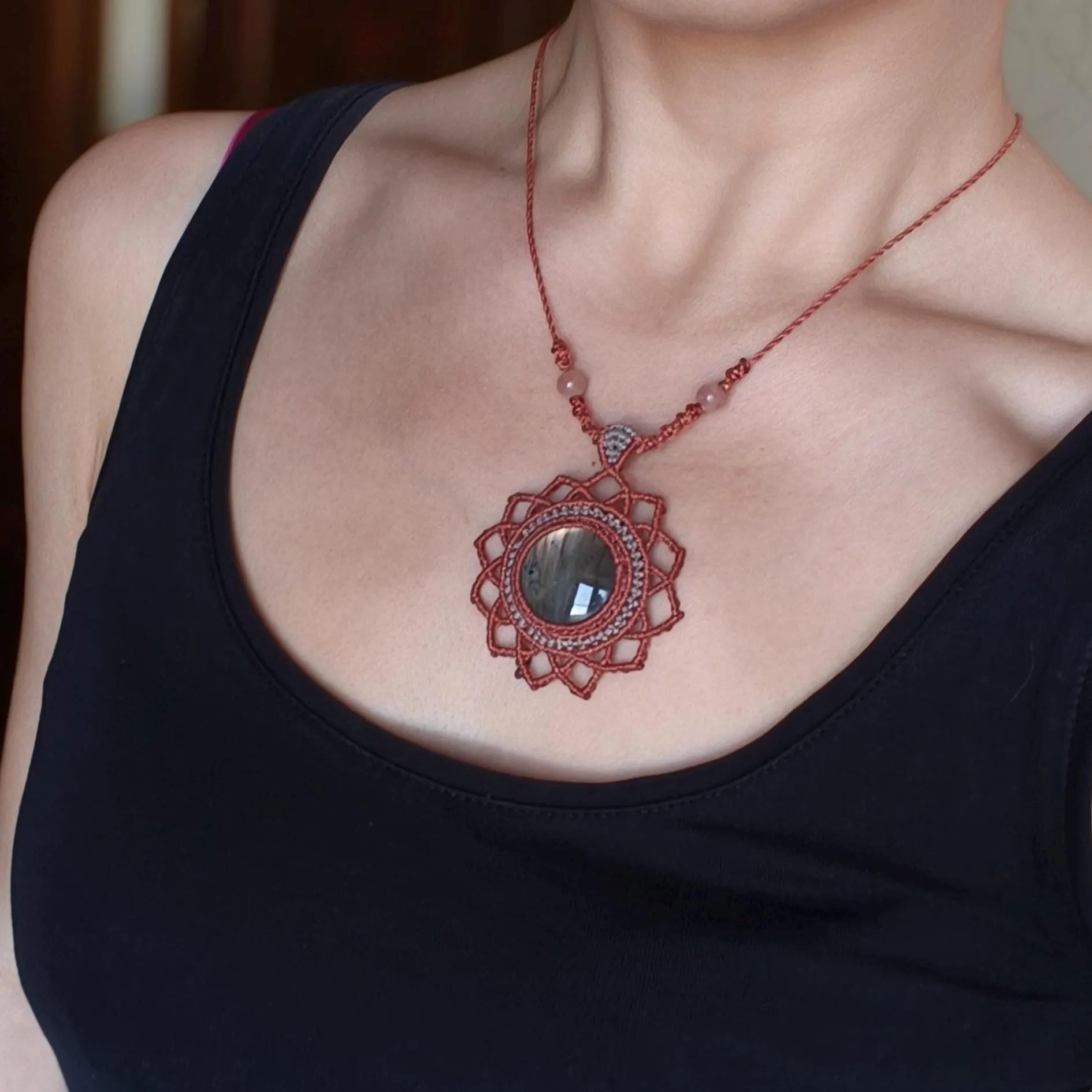 Mandala -Labradorite Necklace