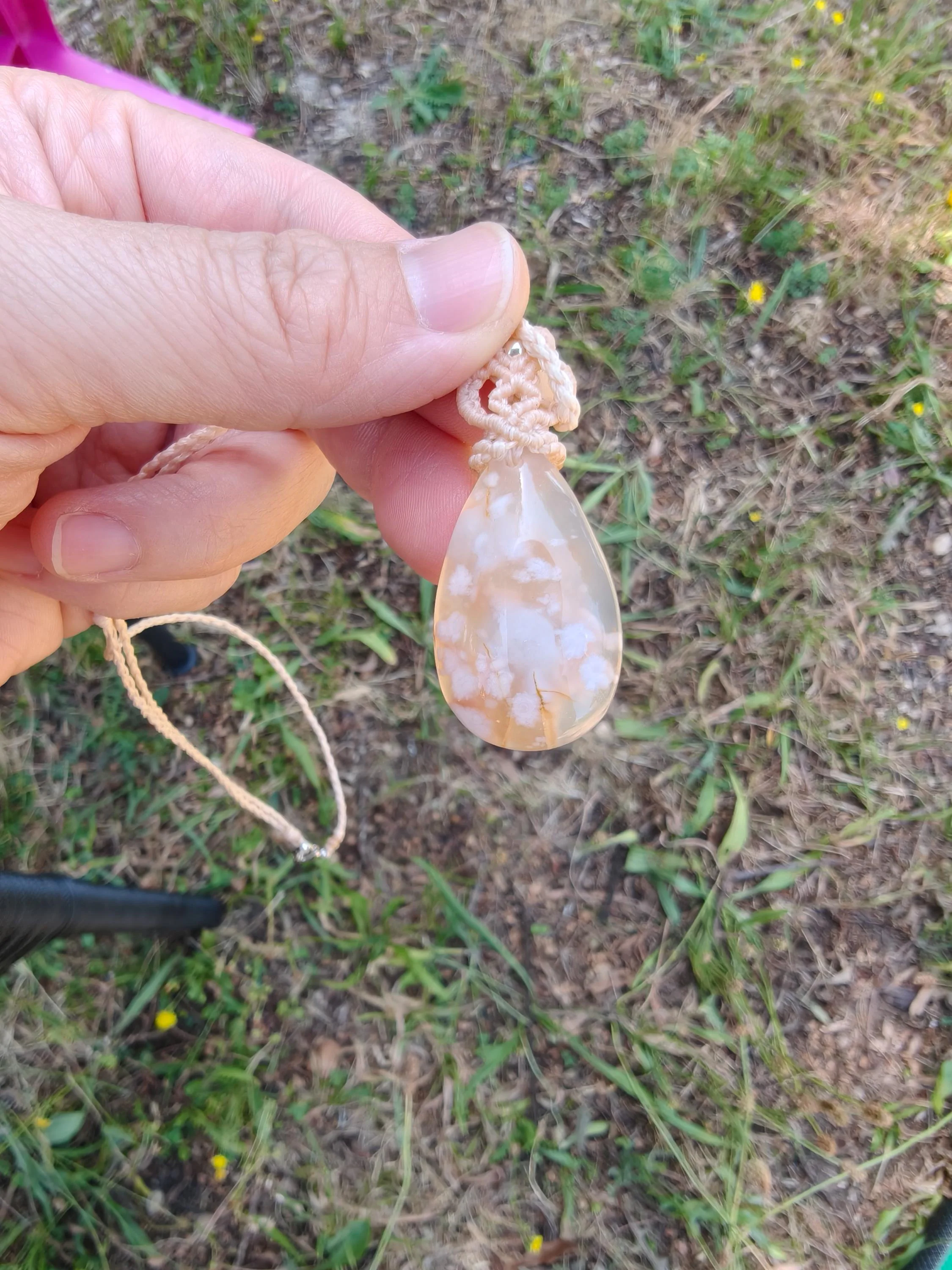 Flower agate Necklace