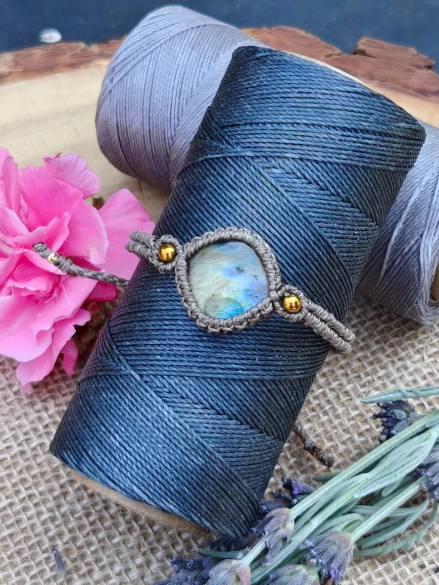 Labradorite Macrame Bracelet