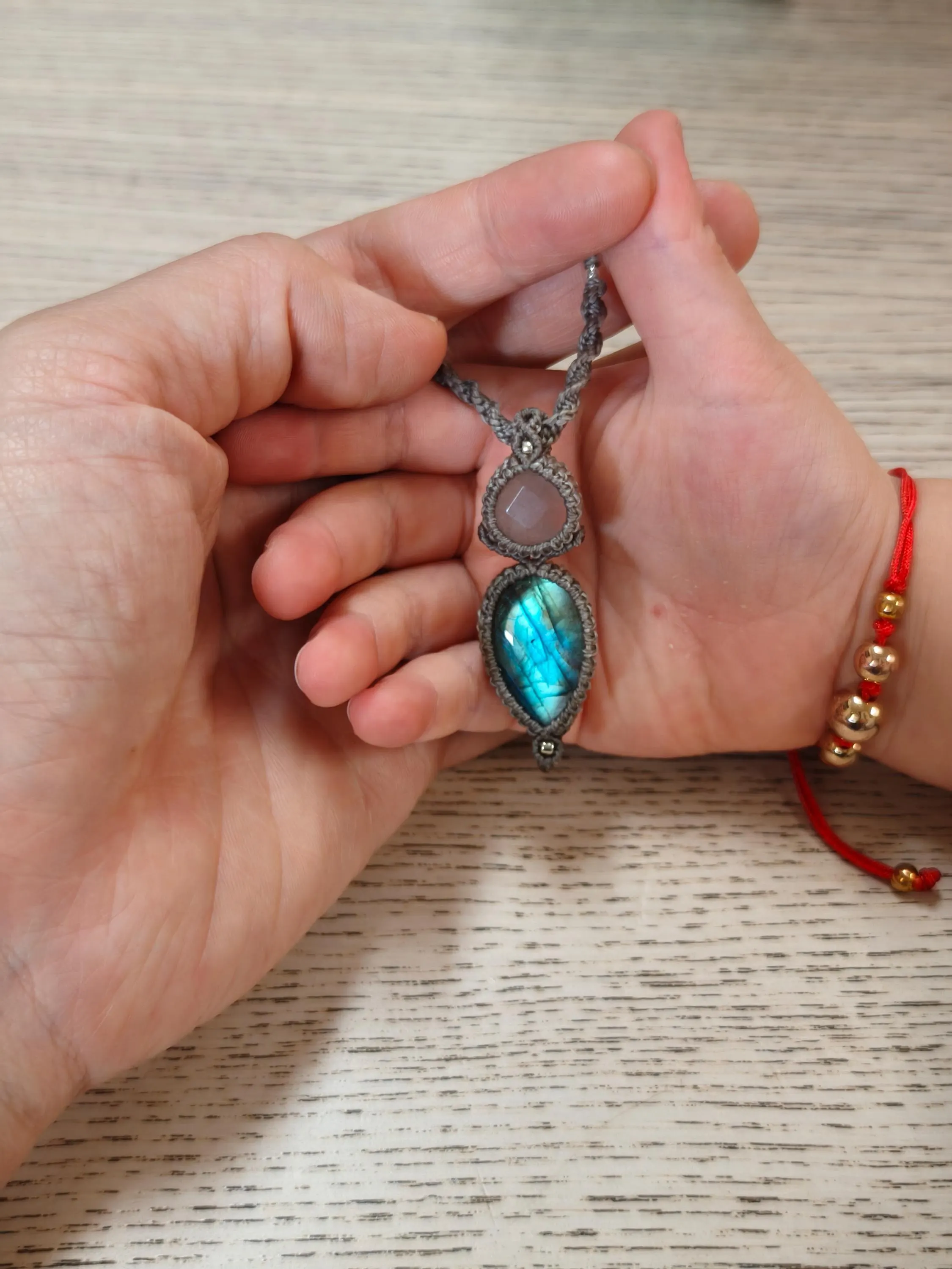 Dual gem necklace 
