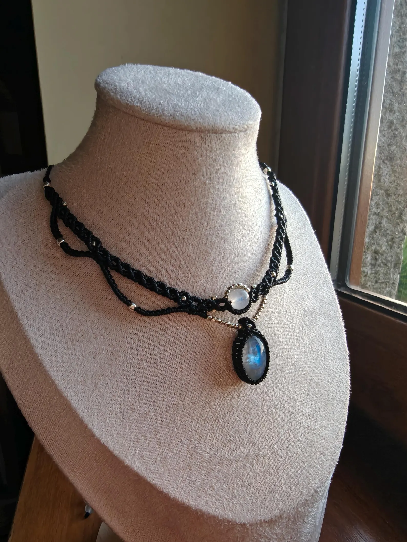 Moonstone necklace