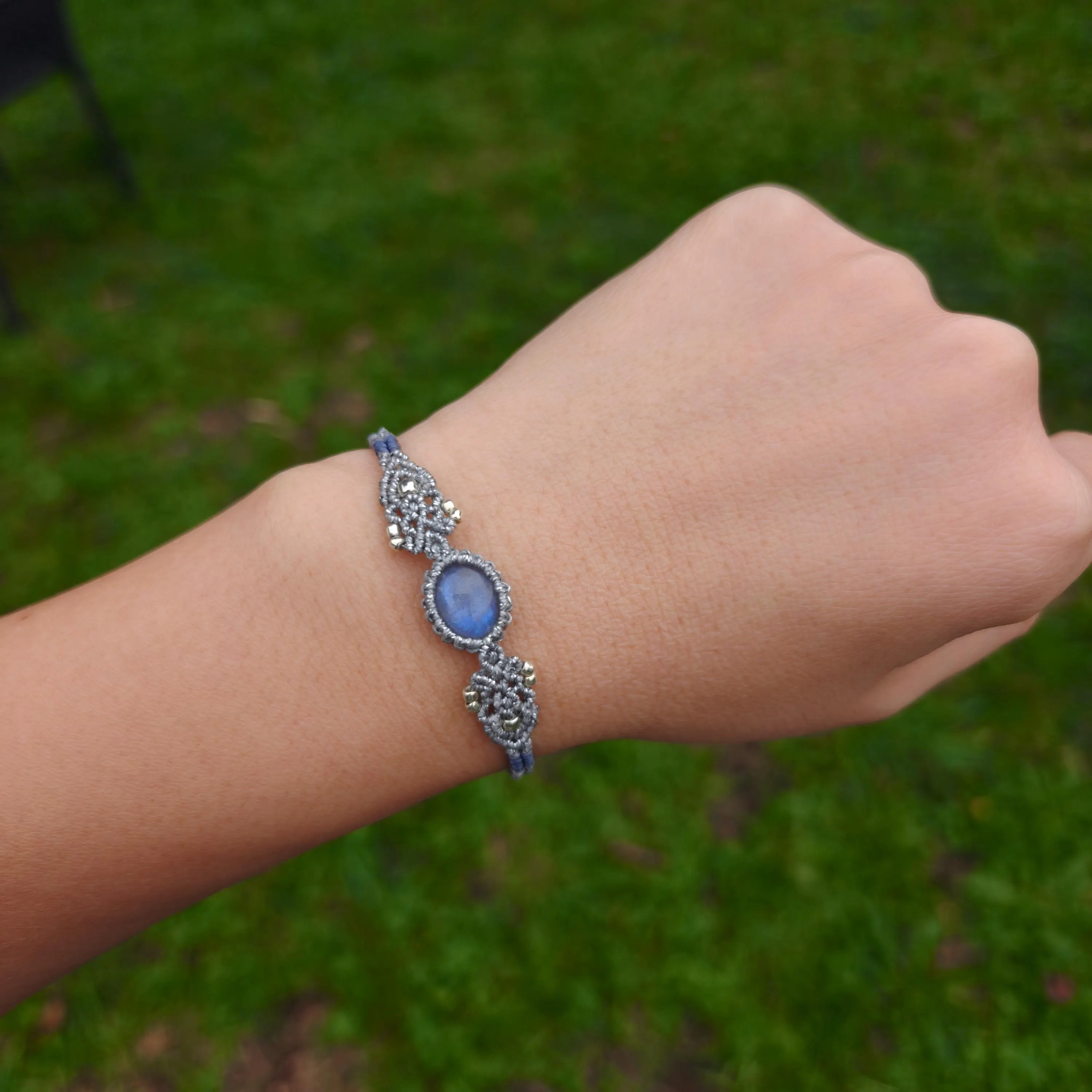 Transparent Labradorite bracelet