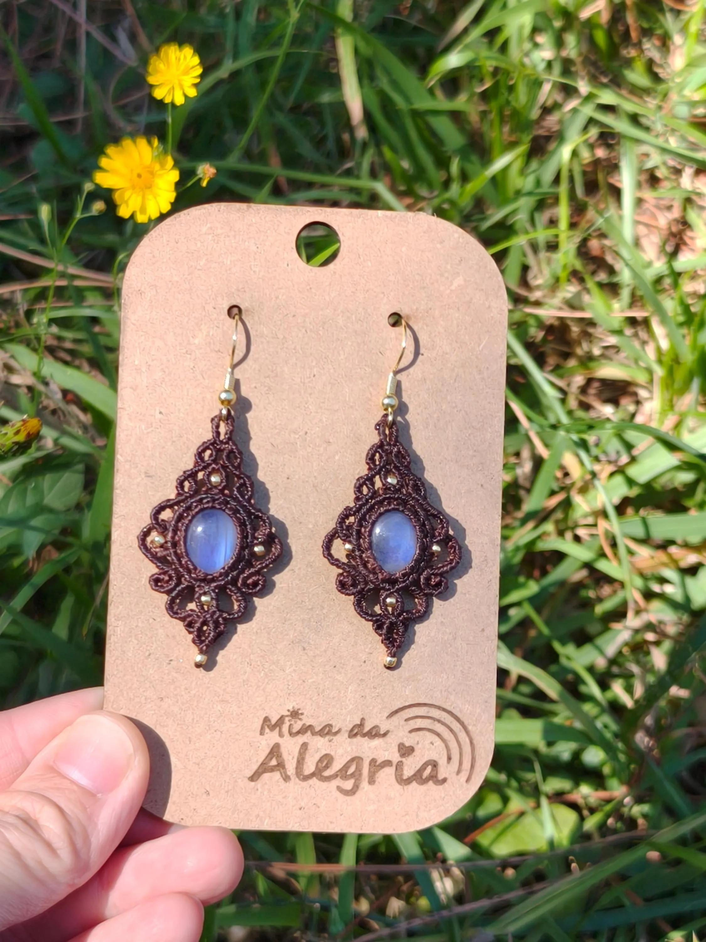 Transparent Labradorite earrings