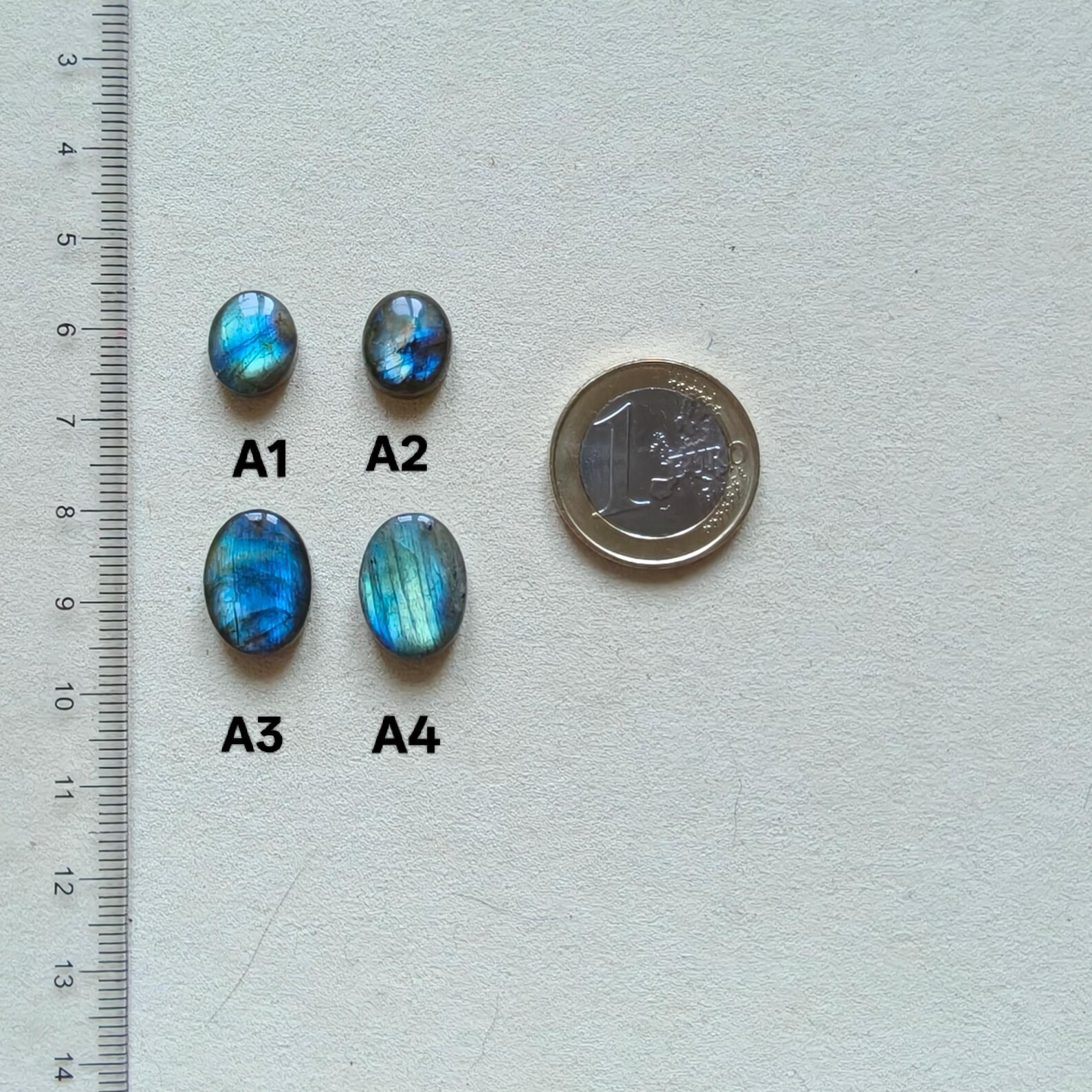 Small Labradorite in different shapes
