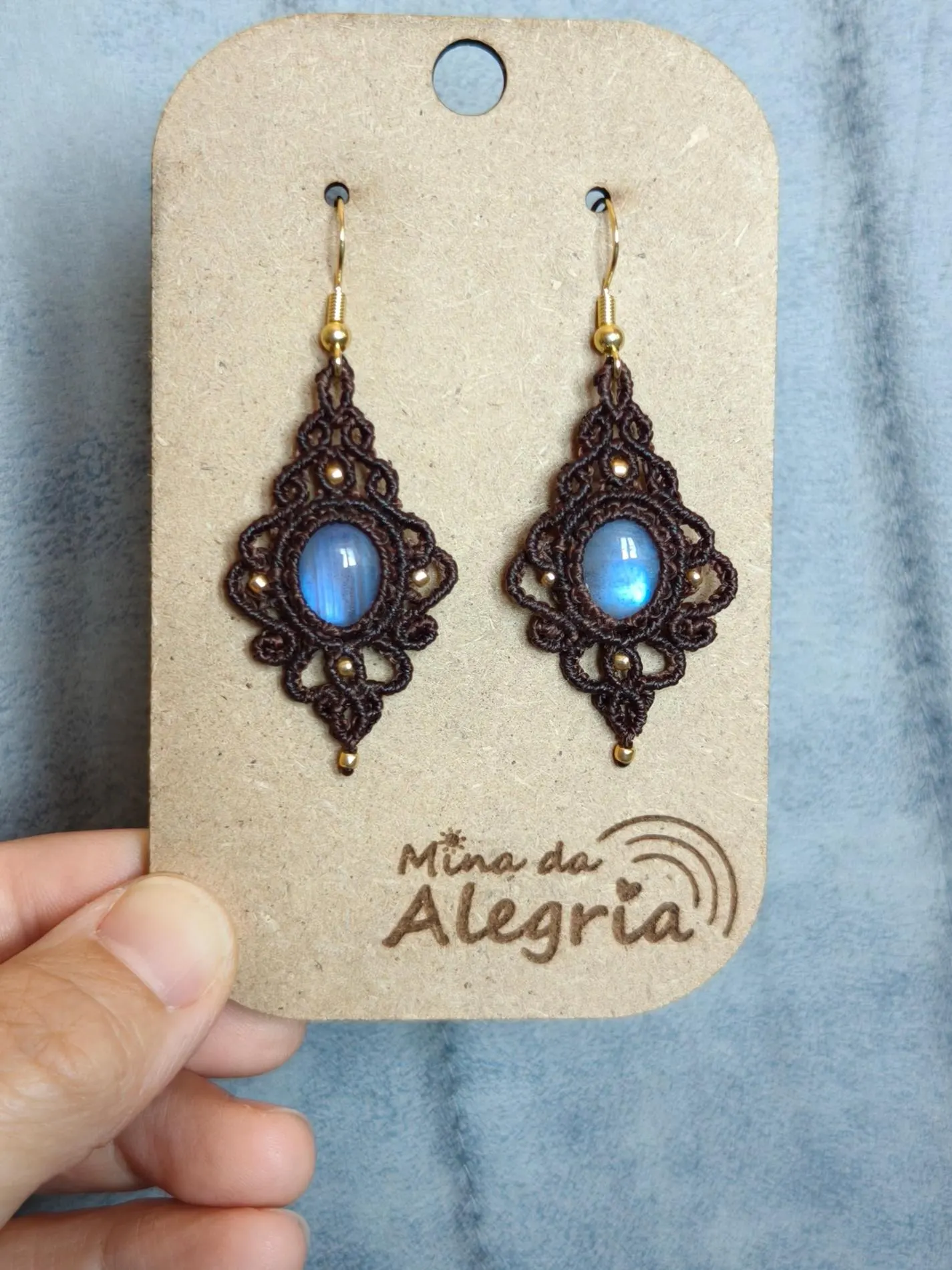 Transparent Labradorite earrings