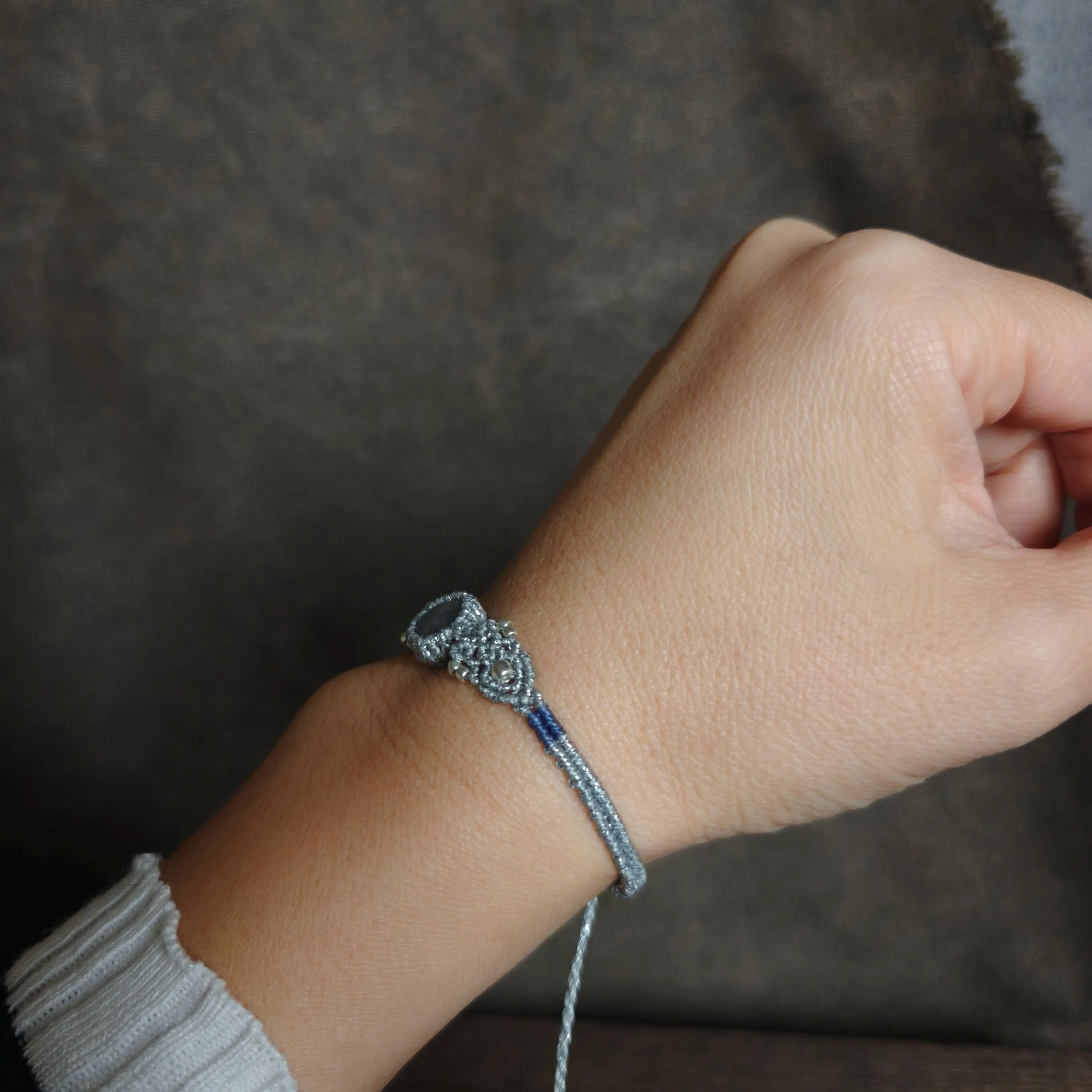 Transparent Labradorite bracelet