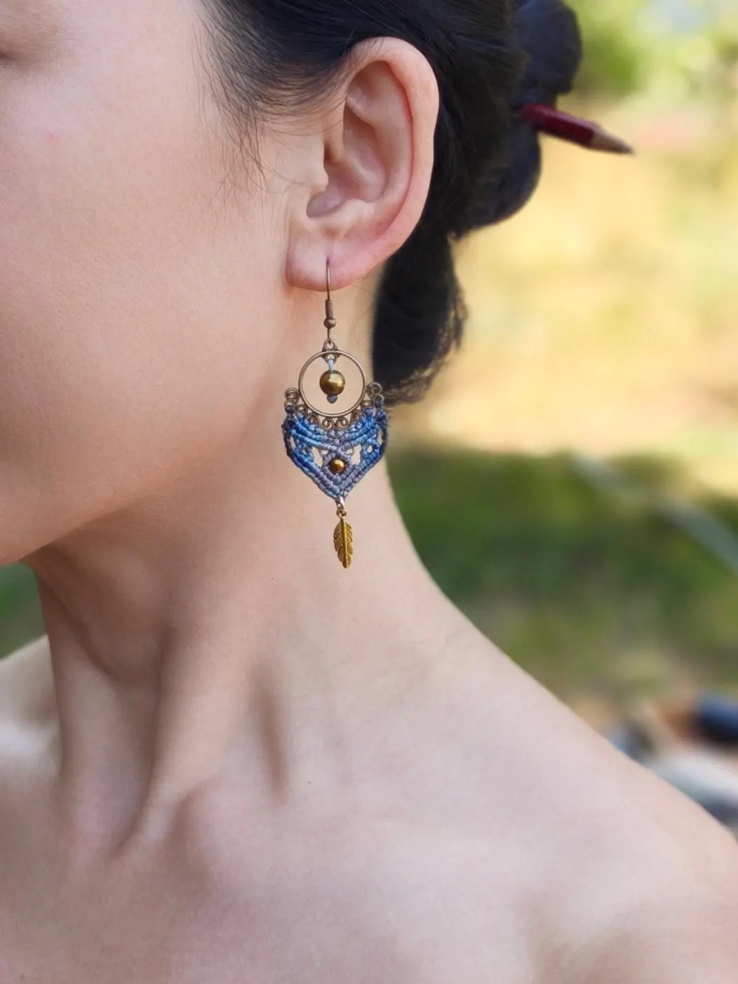 Macrame earrings - More colors 