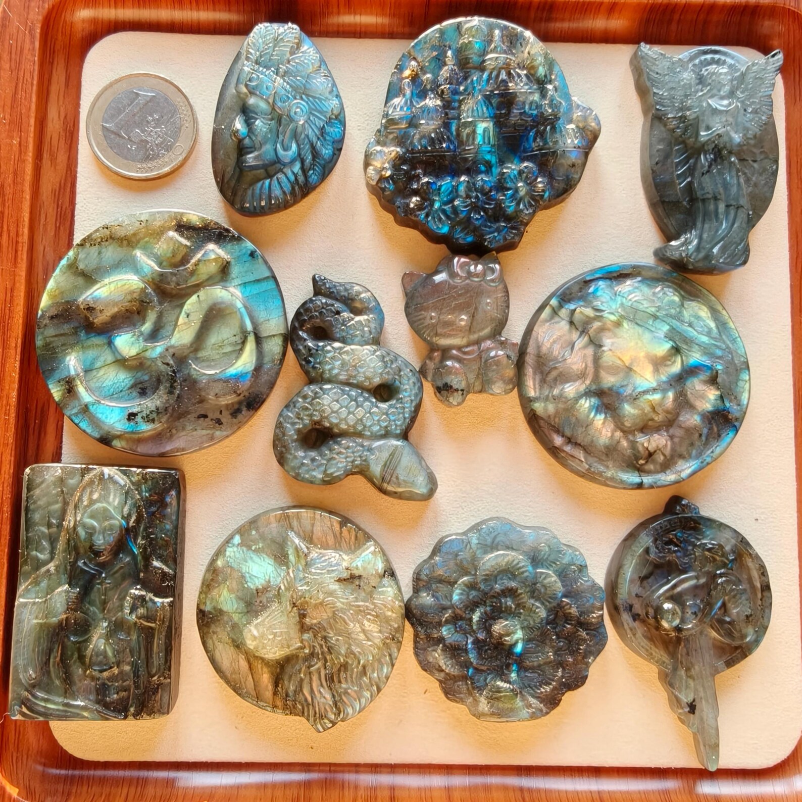 Hand Carved Labradorite