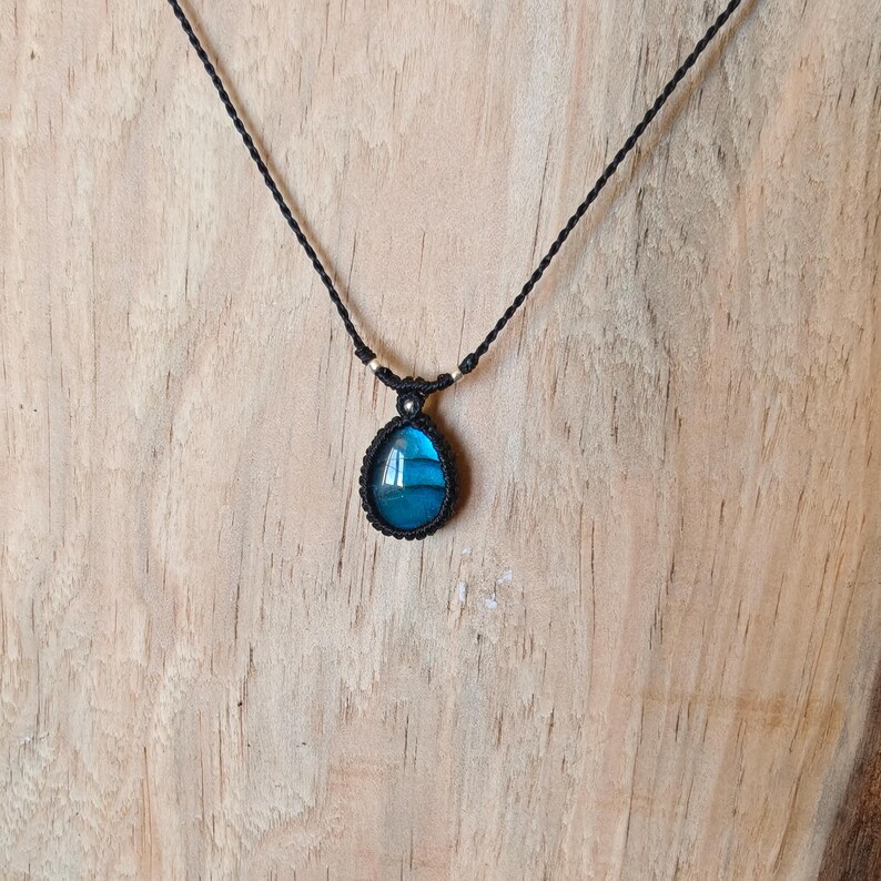 Blue labradorite necklace