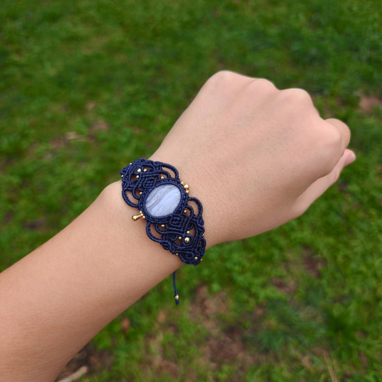 Blue Lace Agate Bracelet