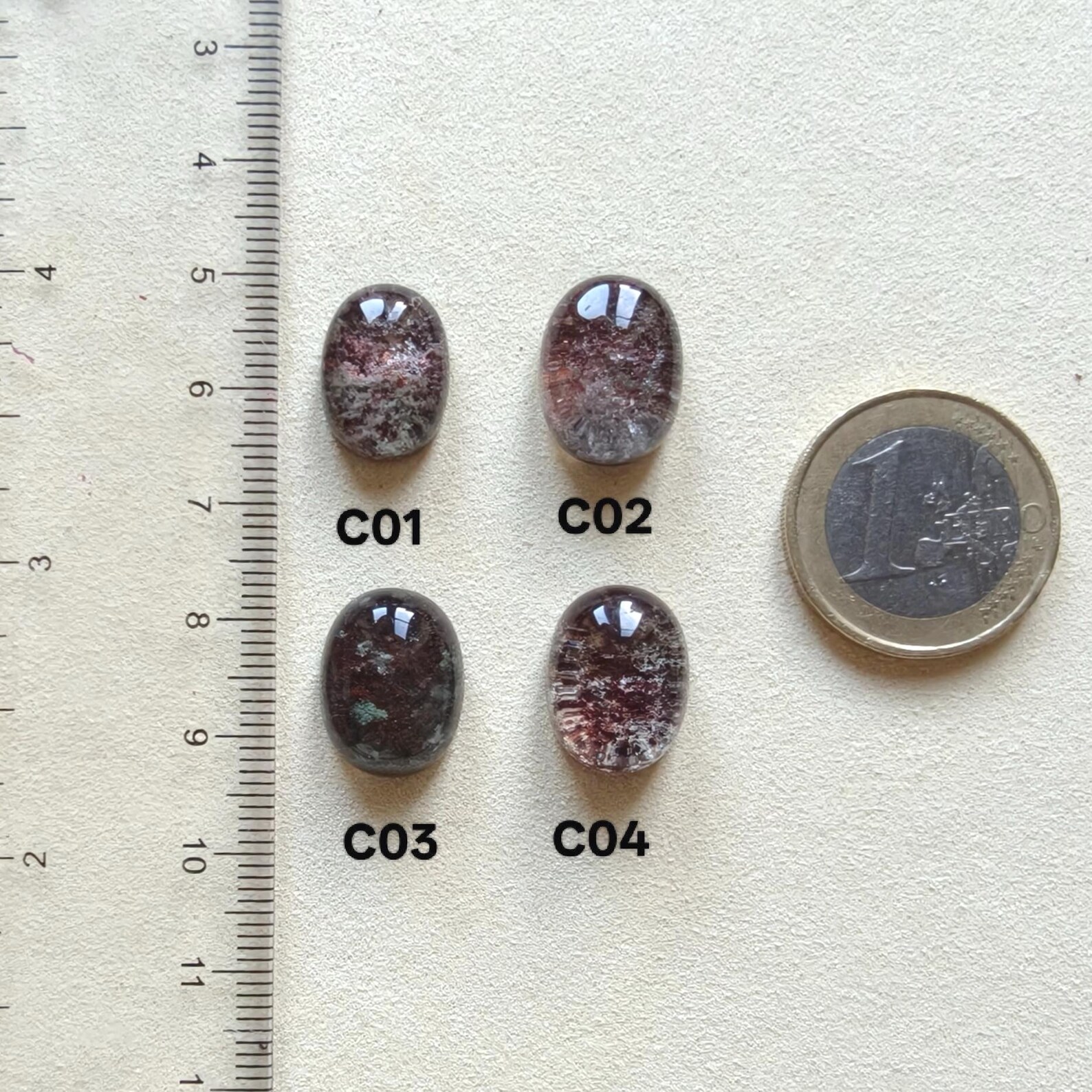Phantom Quartz Cabochons