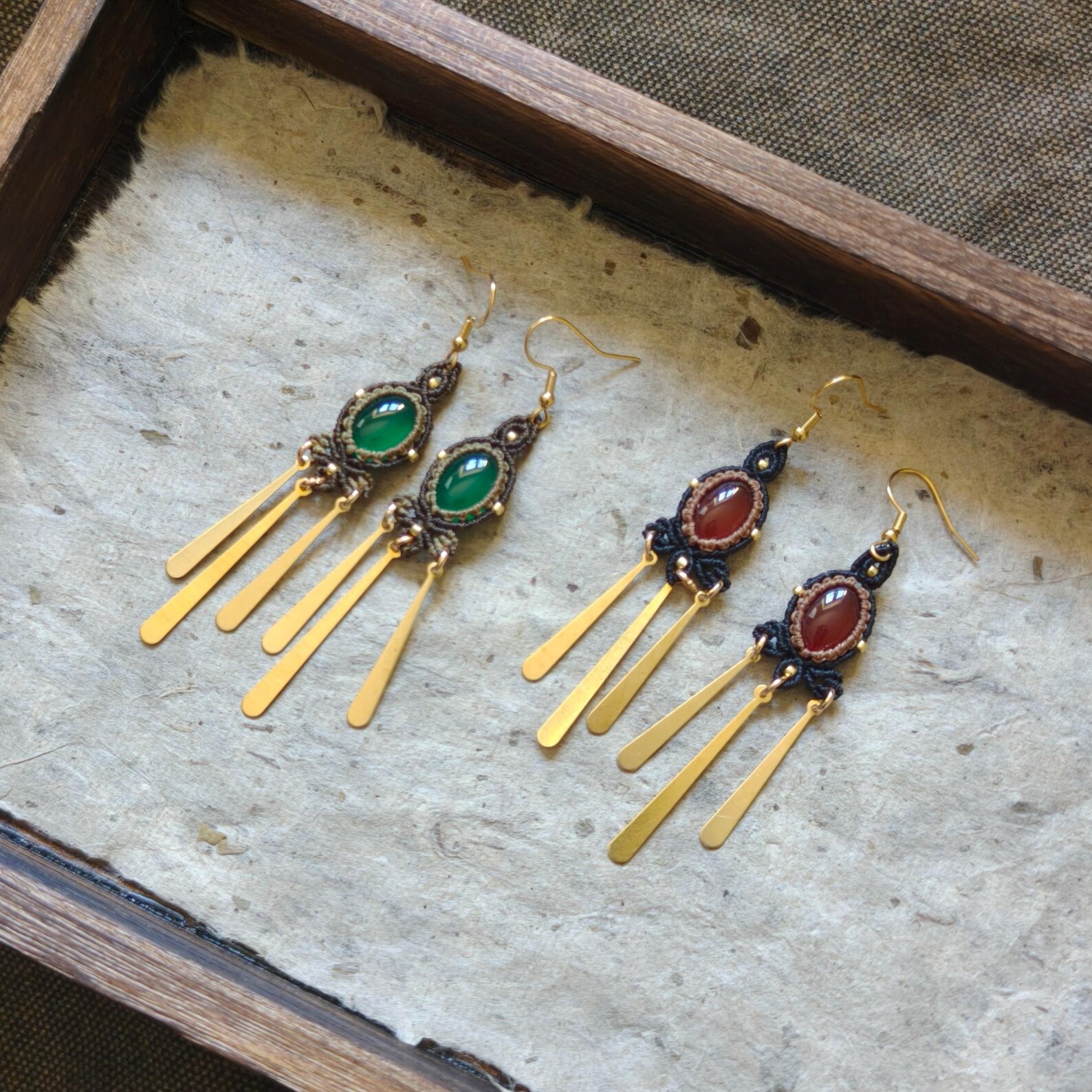 Agate Earings  - More colors 