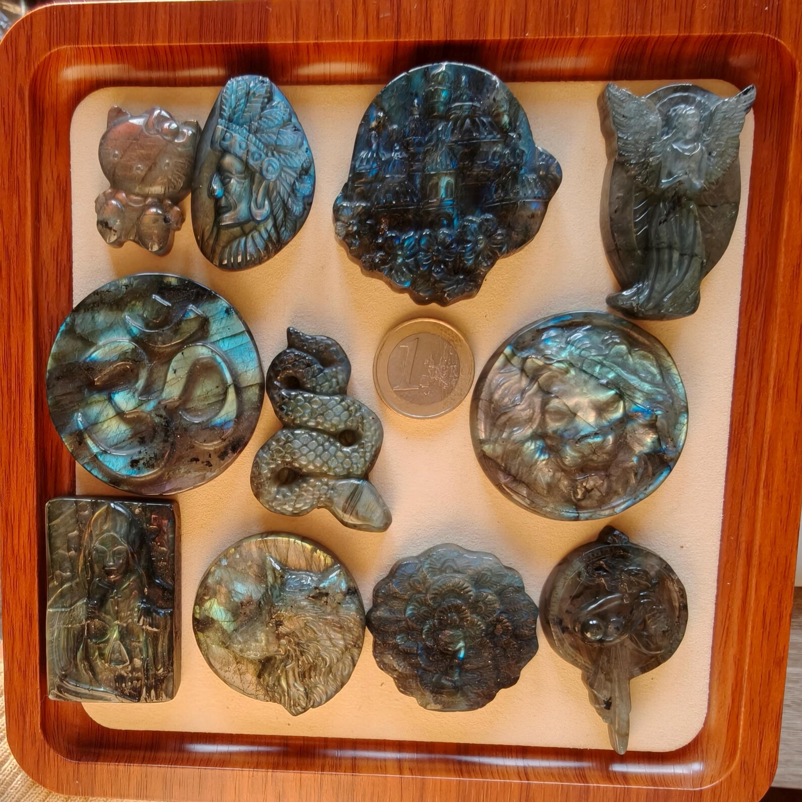 Hand Carved Labradorite
