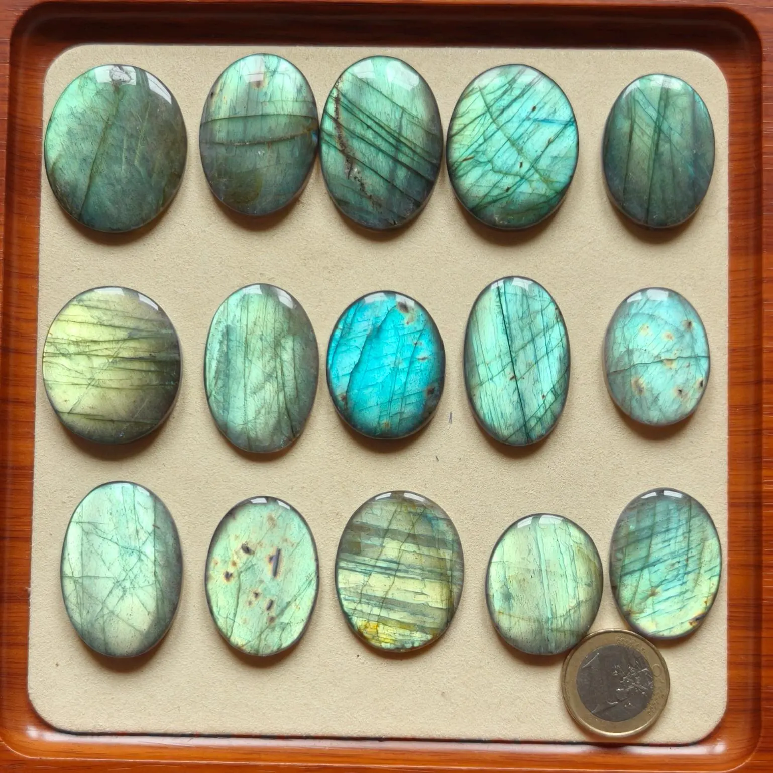 Large Labradorite Cabochons - Oval