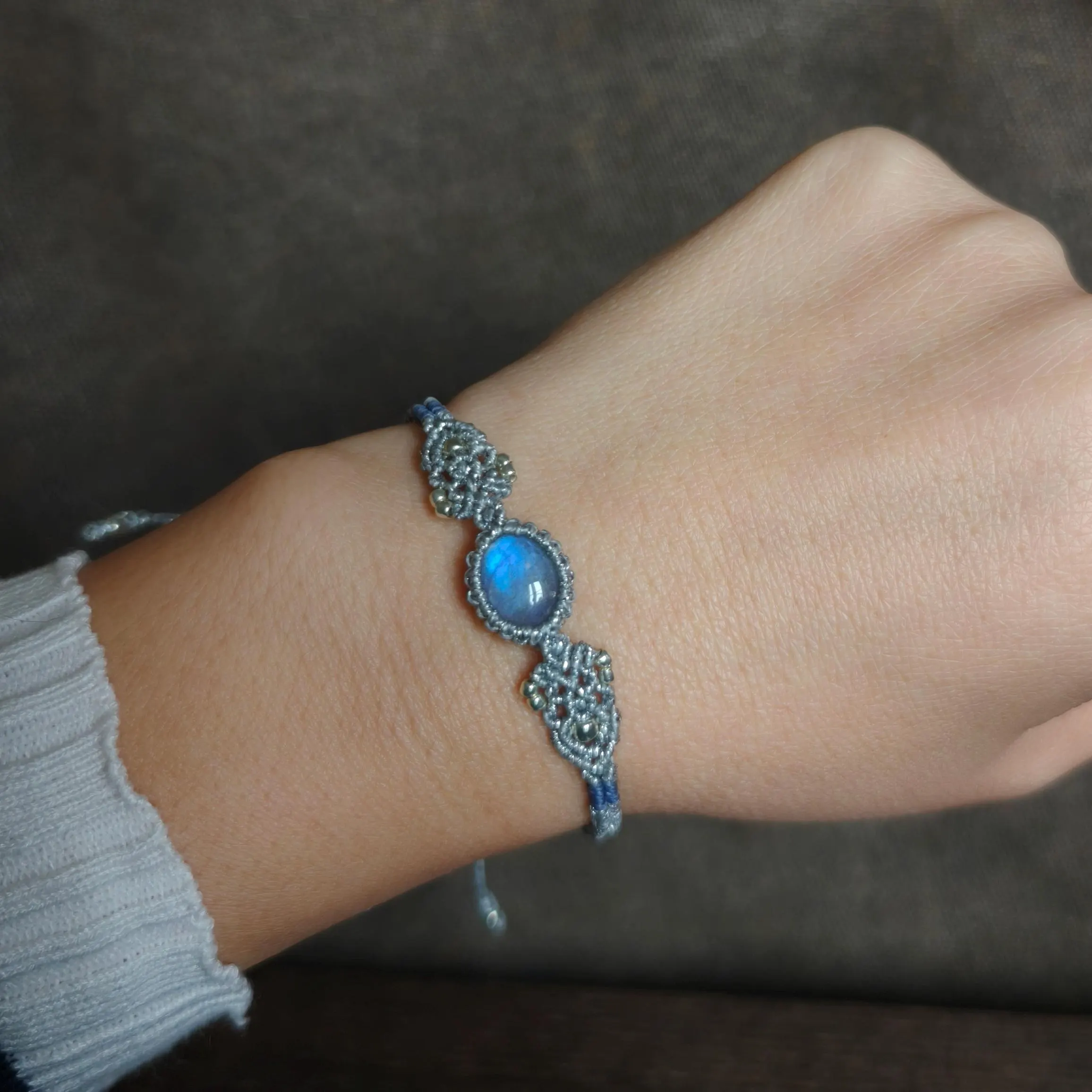 Transparent Labradorite bracelet