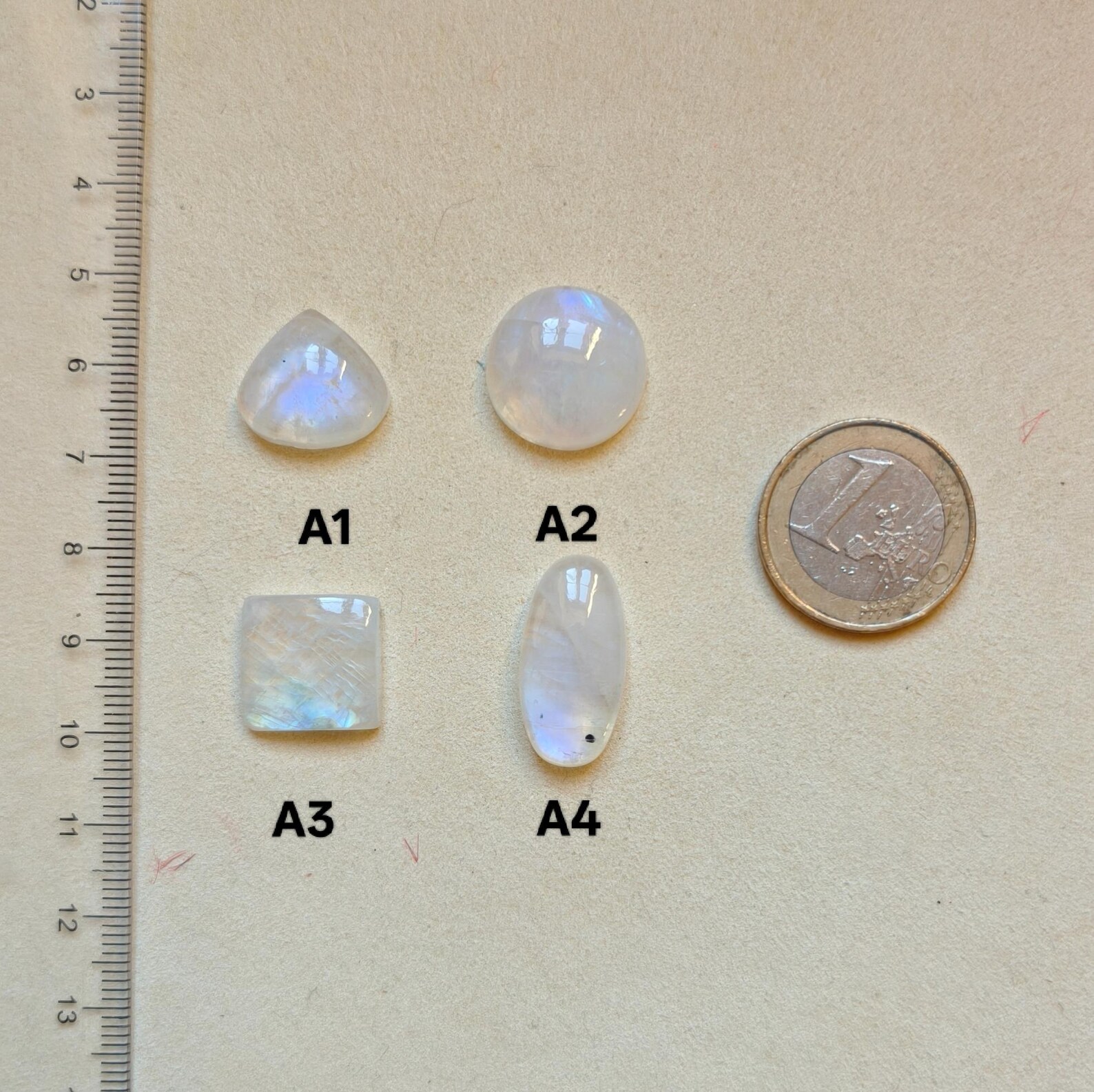 Moonstone cabochons