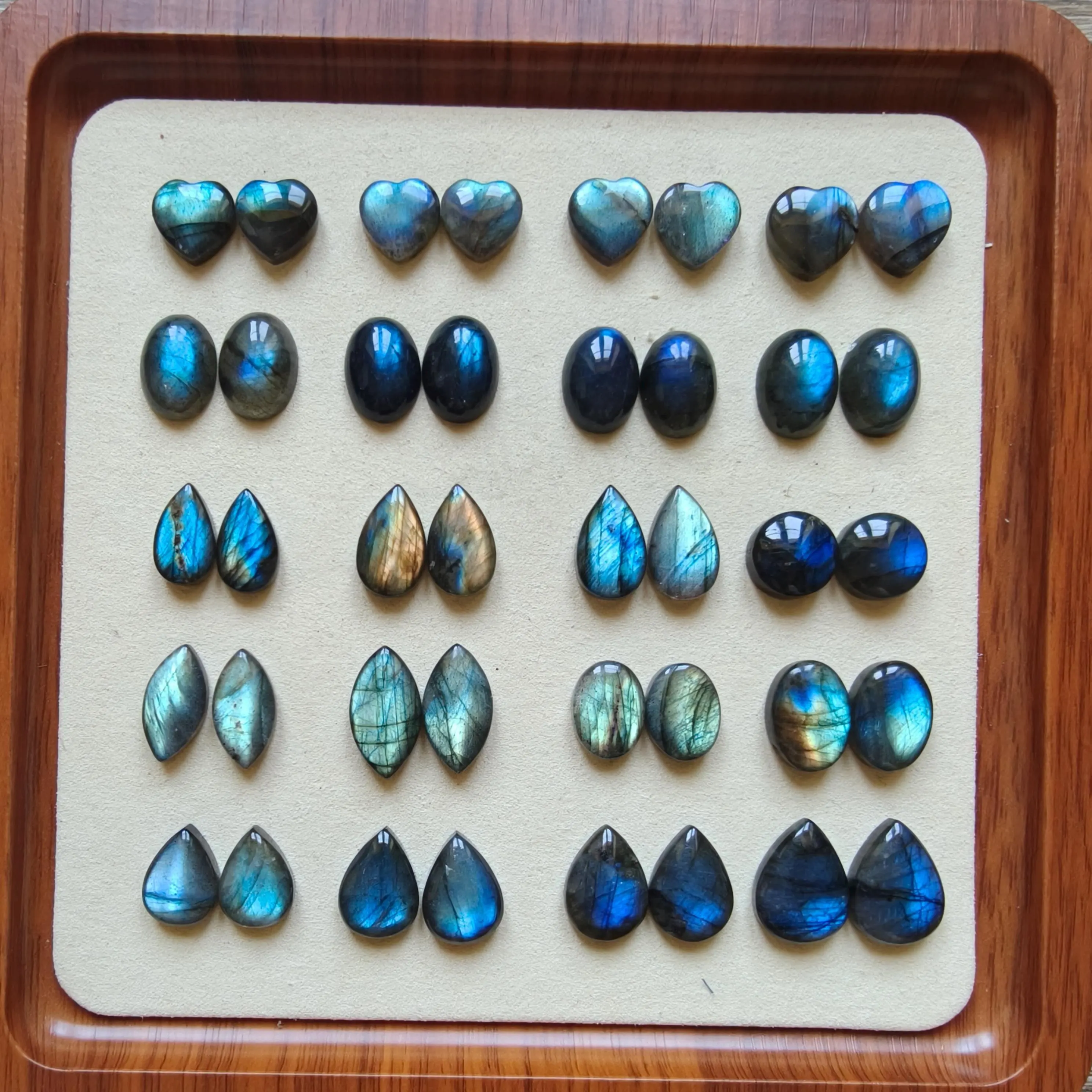 Labradorite Cabochon Pairs