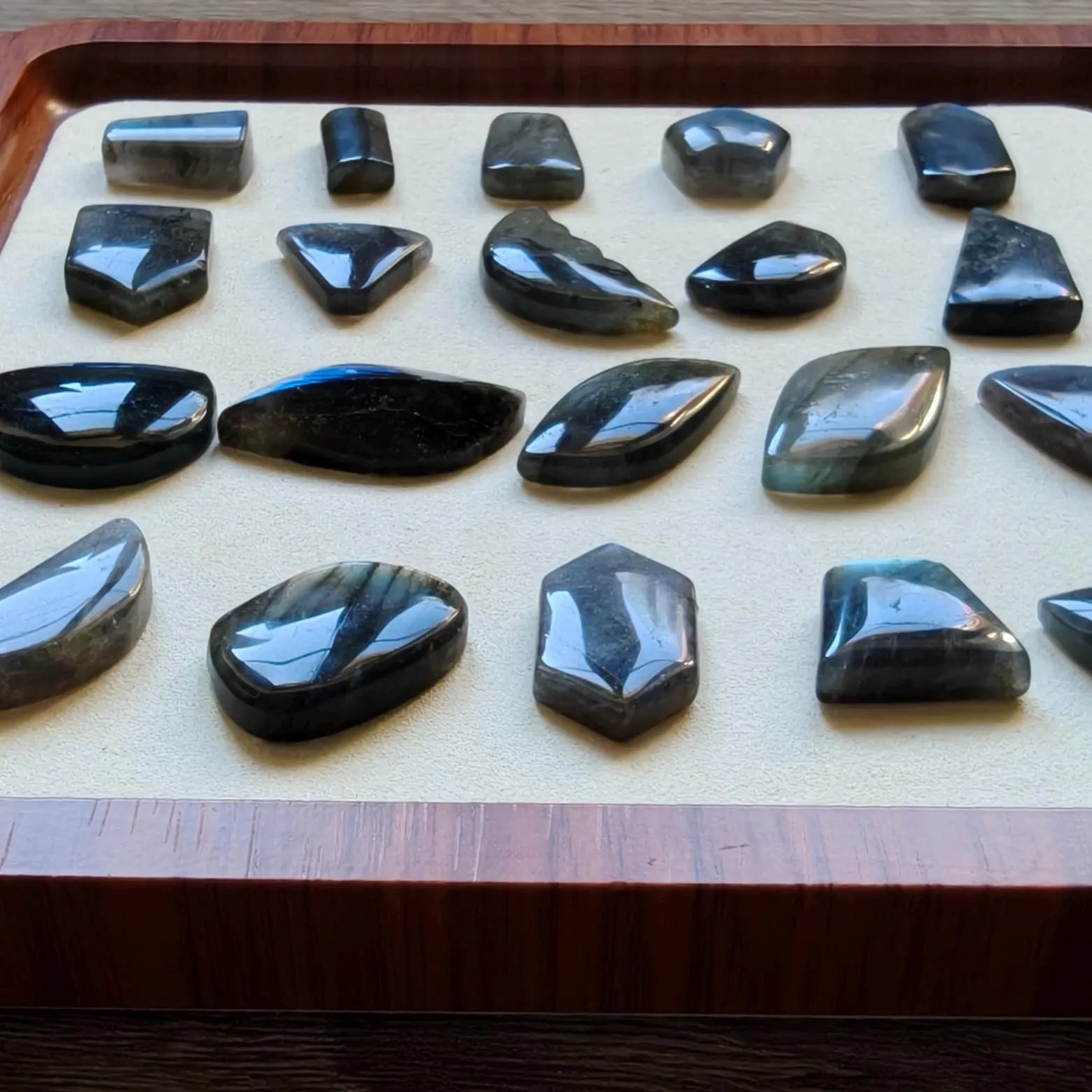 Small unique shaped Labradorite Cabochons