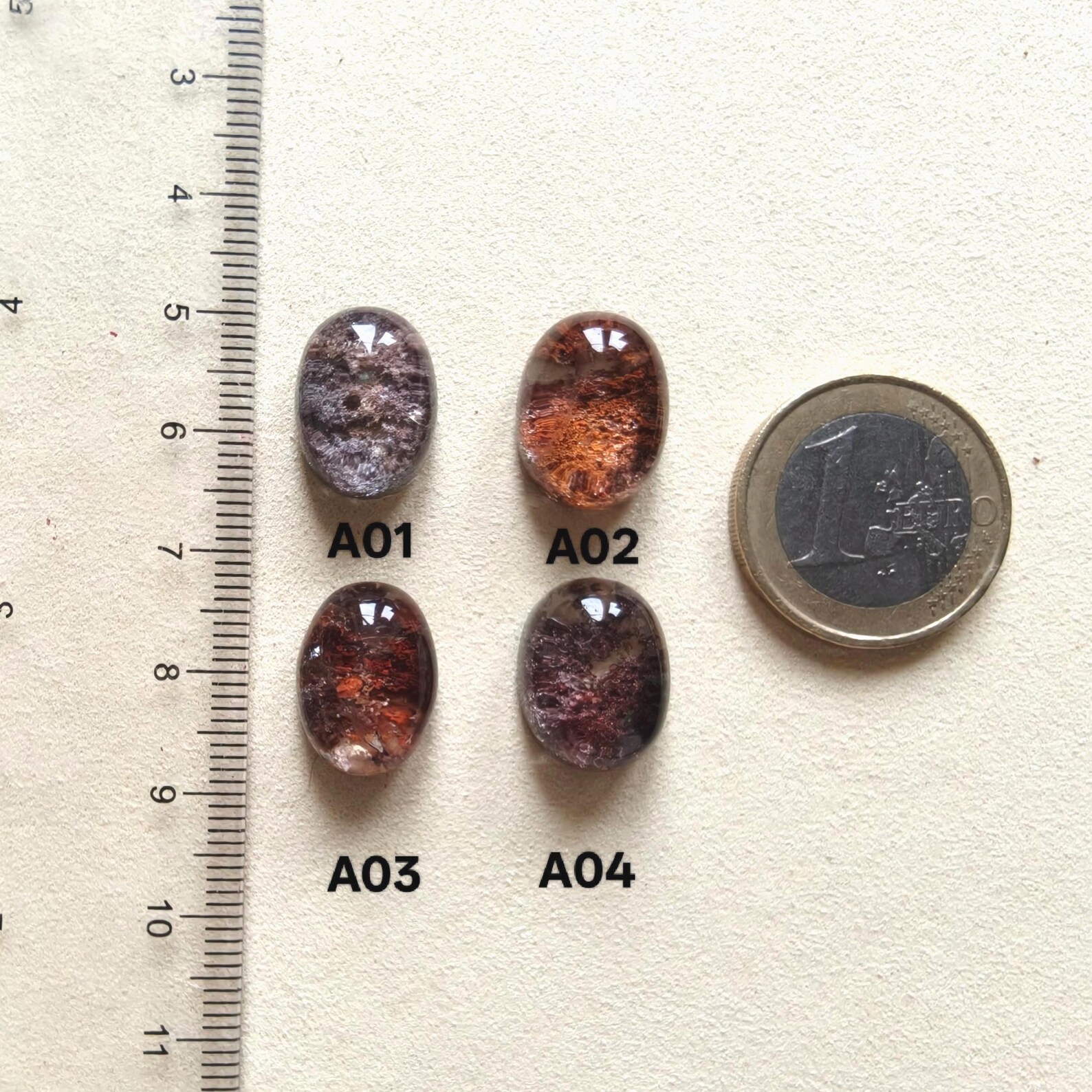 Phantom Quartz Cabochons