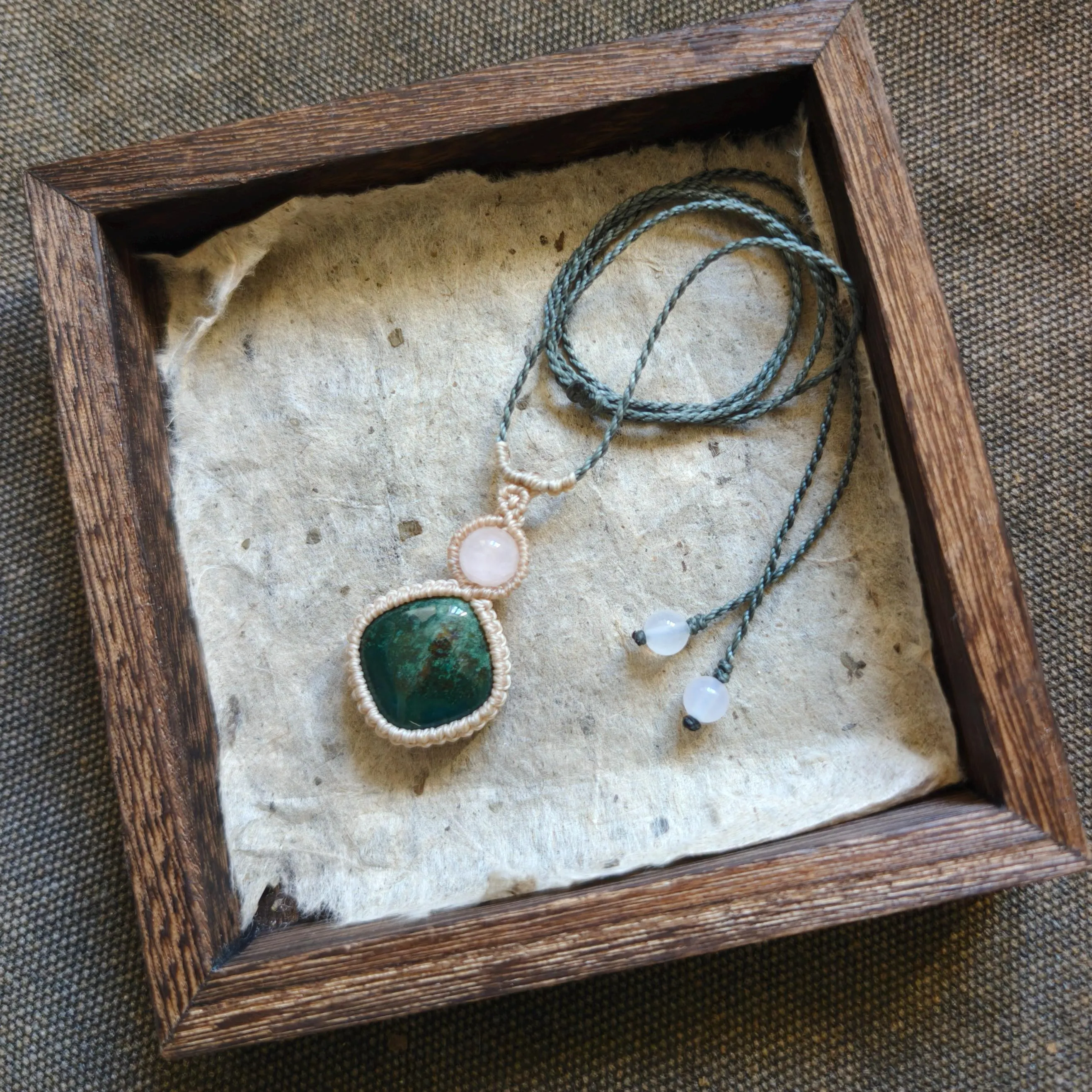 Moss Agate necklace